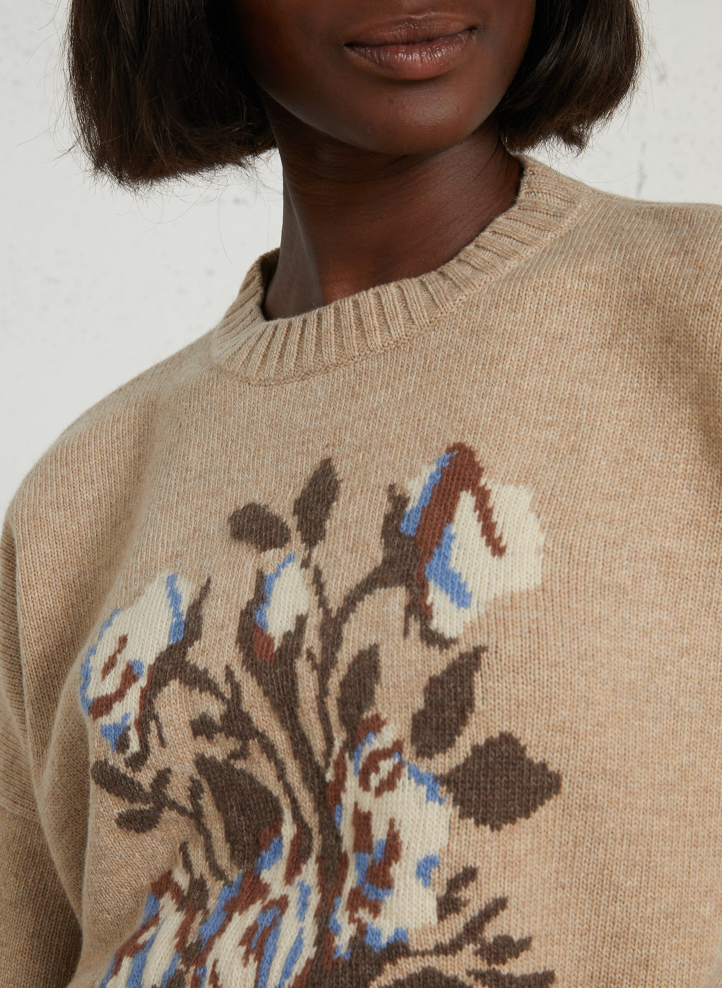 Oversized wool sweater MAX MARA WEEK END Beige