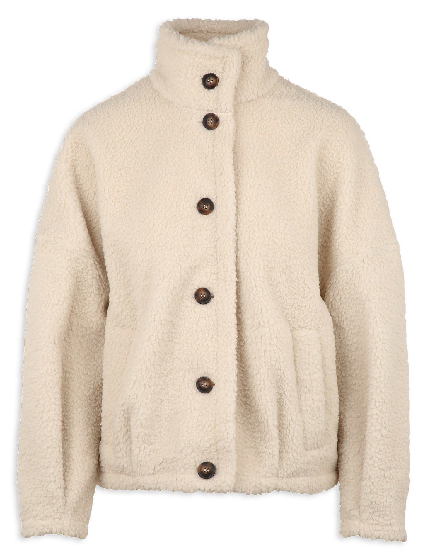 Oversized faux fur-effect jacket HARTFORD Beige