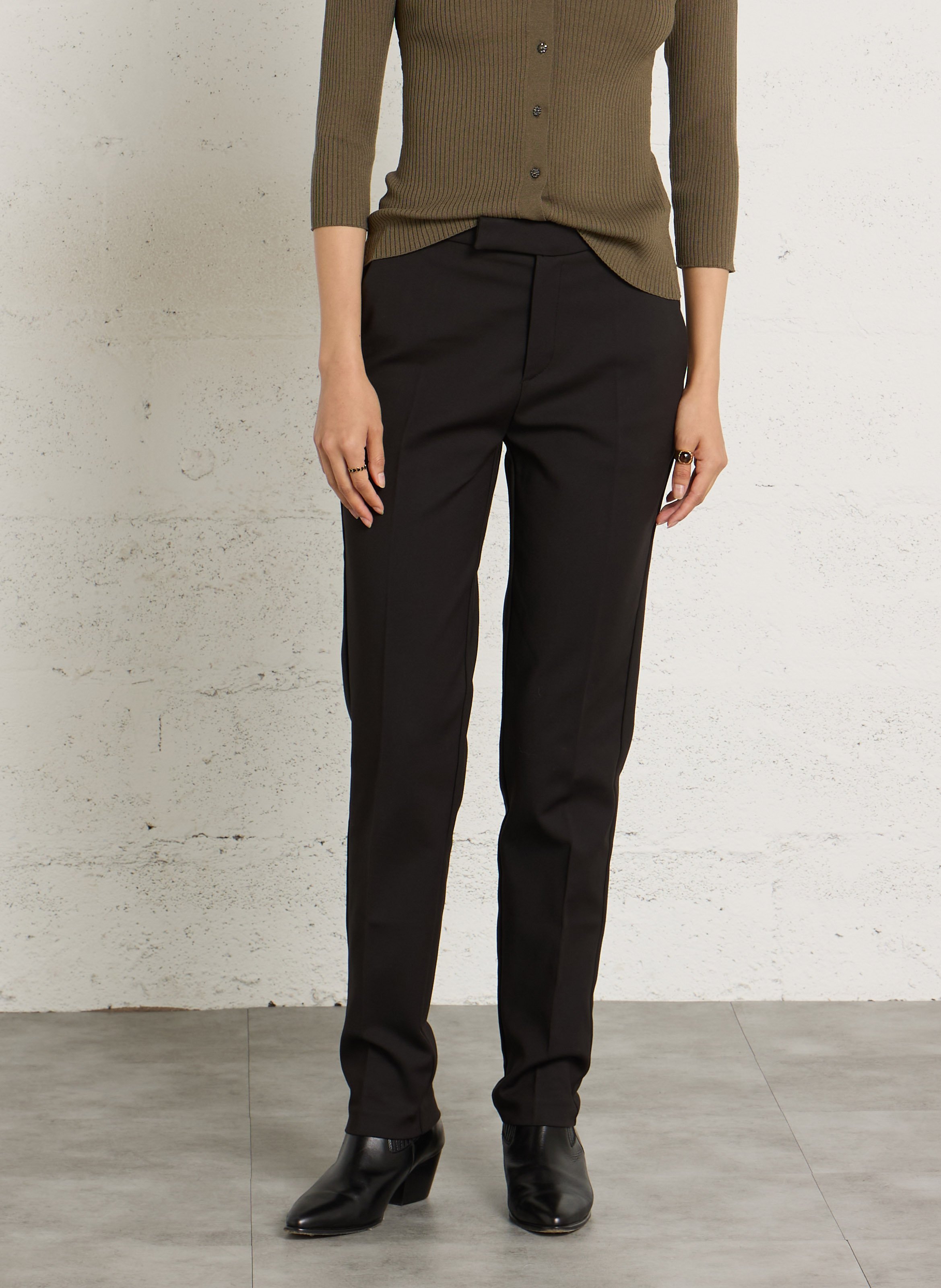 Tapered Hose aus Baumwoll-Mix IKKS Schwarz