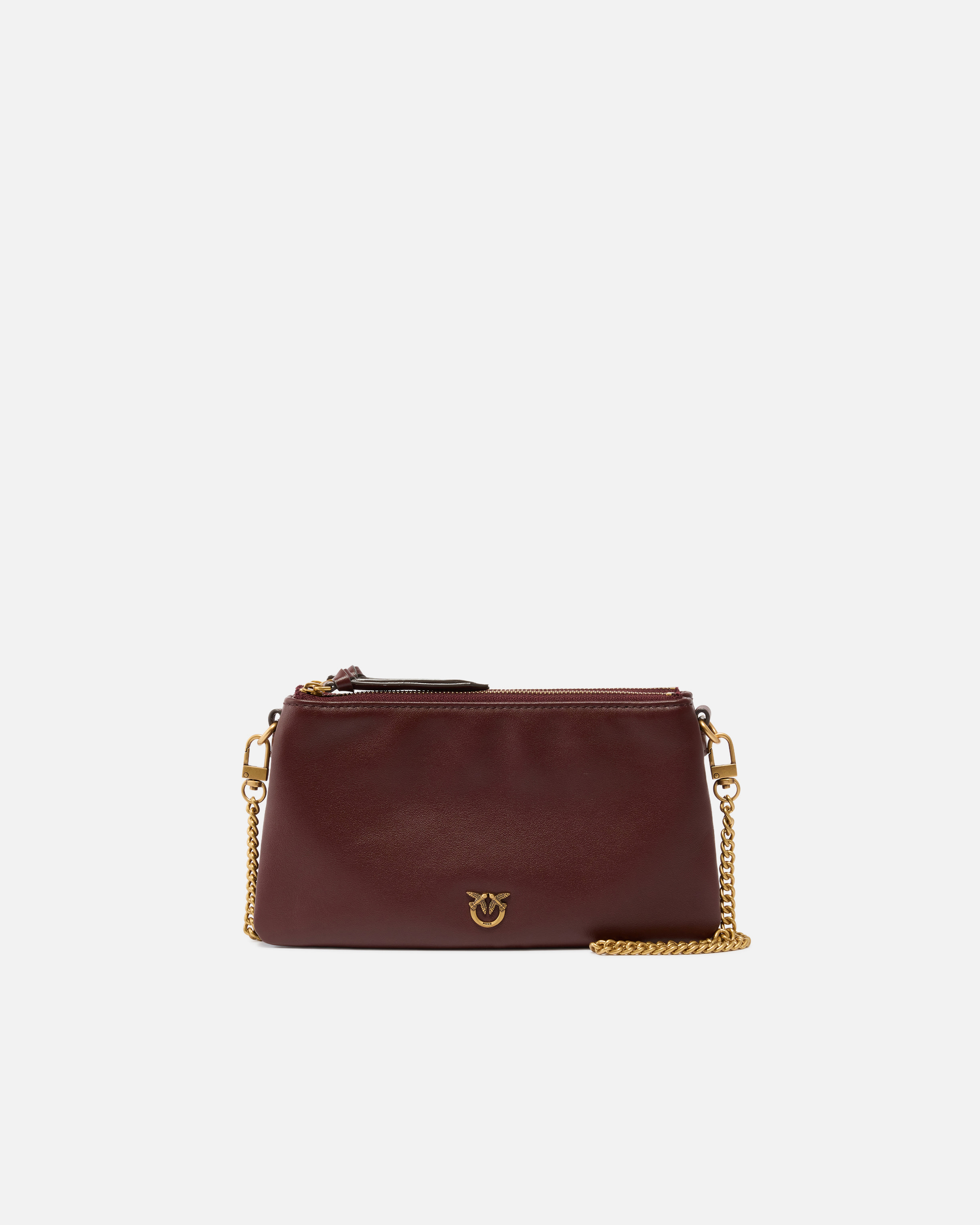 Petit sac à bandoulière mini double bag en cuir PINKO