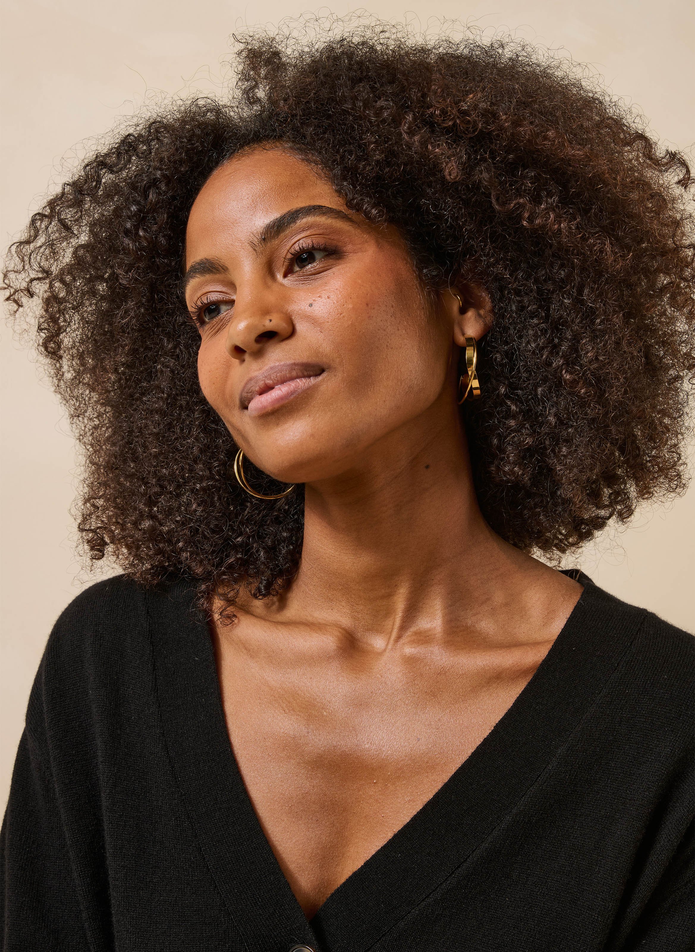 Ring earrings LA FEE MARABOUTEE Golden
