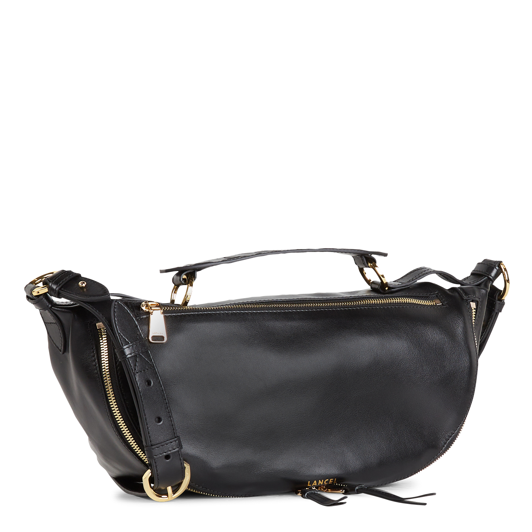 Sac bandoulière en cuir LANCEL Noir