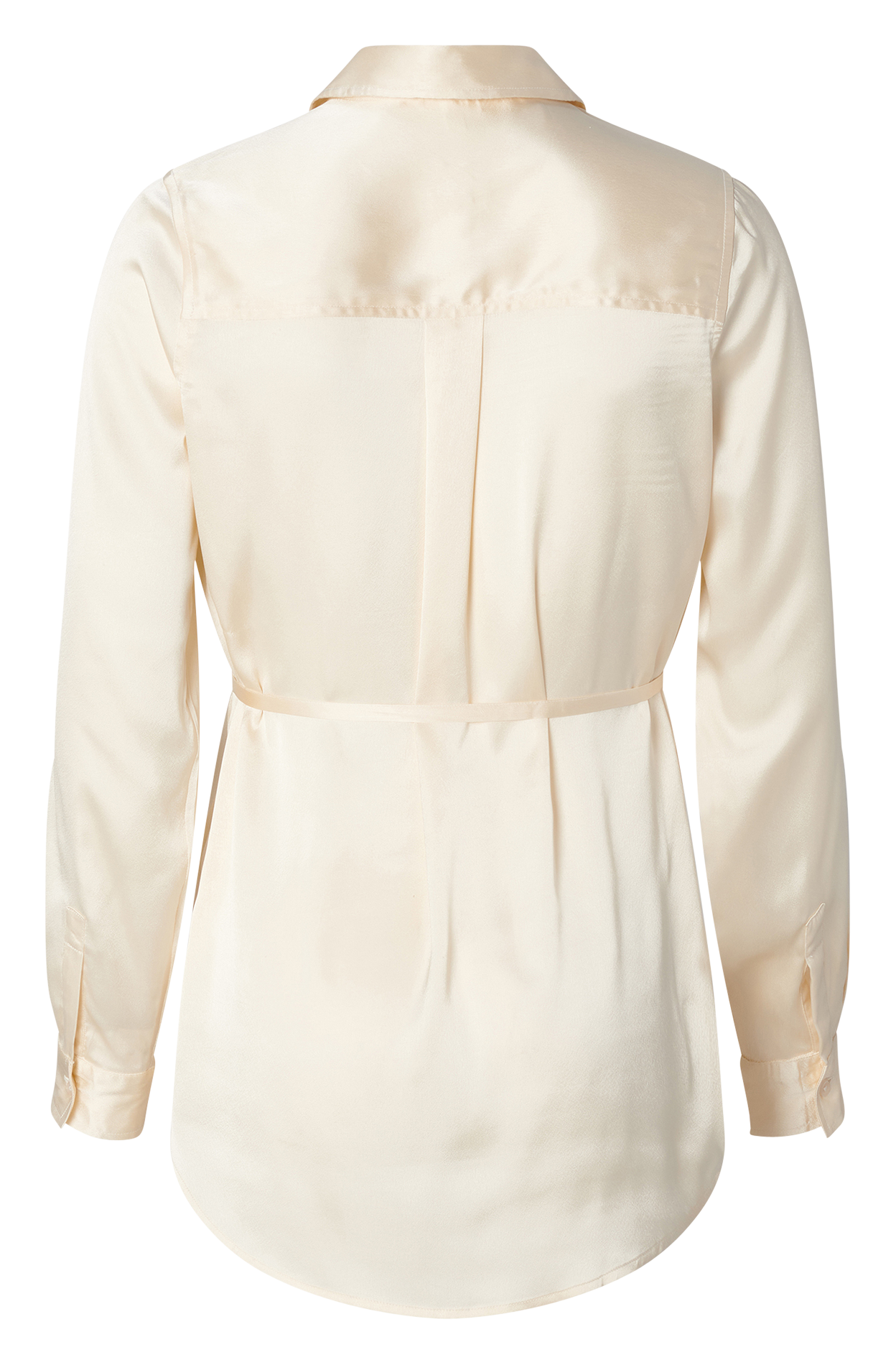 Fluid satin-finish maternity shirt NOPPIES Beige
