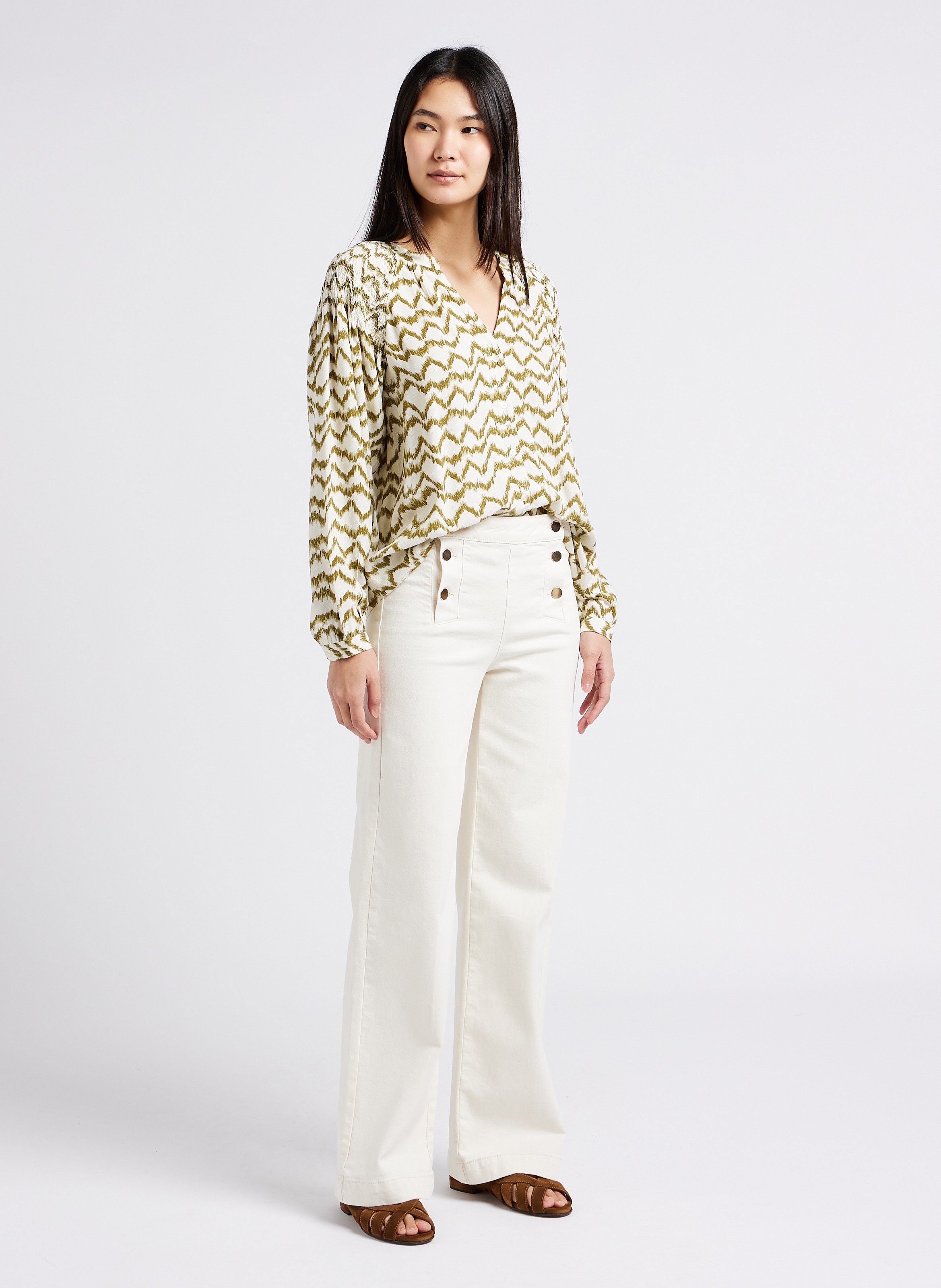 Platte, leren sandalen ANONYMOUS COPENHAGEN Bruin