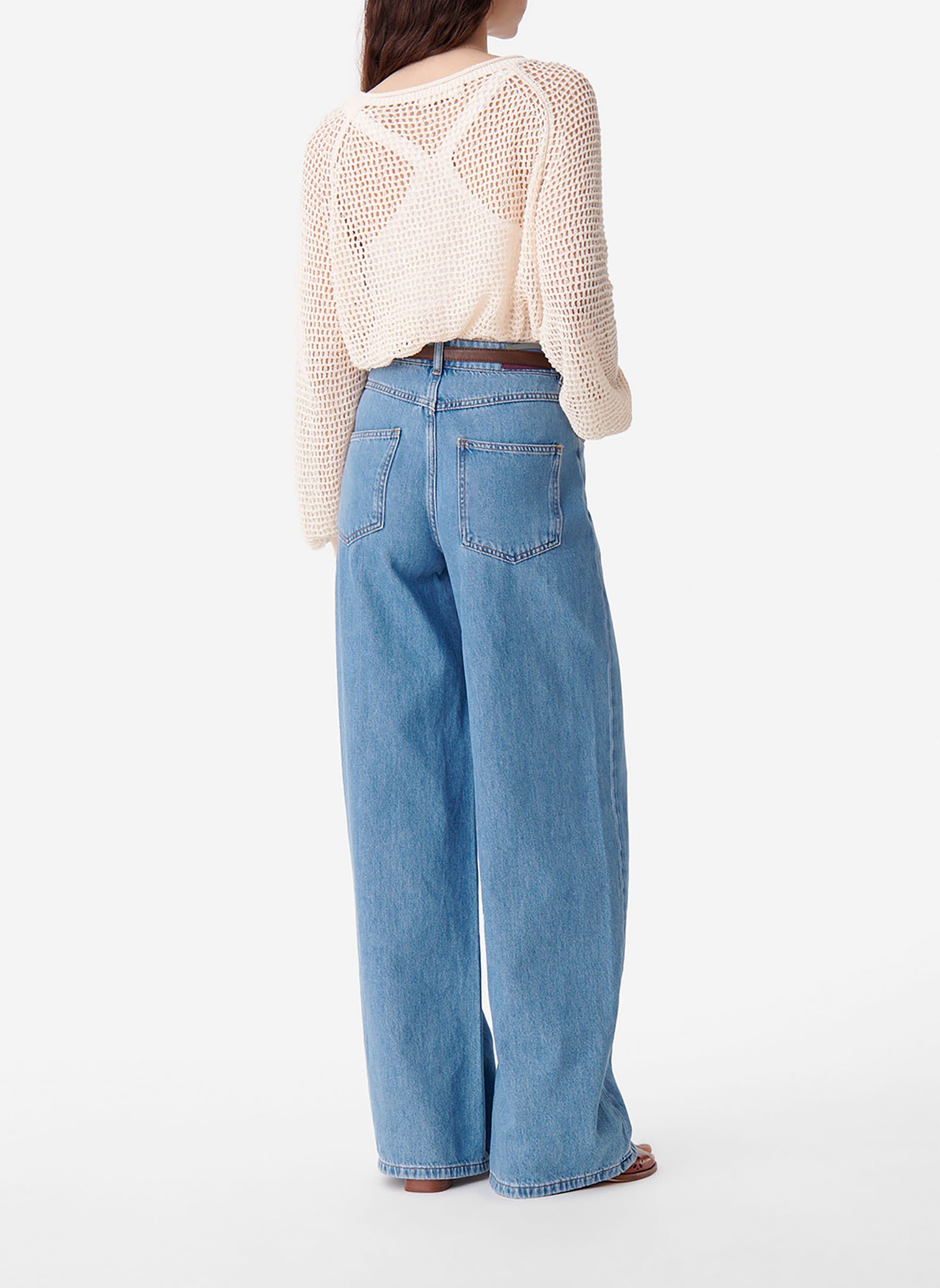 Jean large en coton  VANESSA BRUNO Bleu