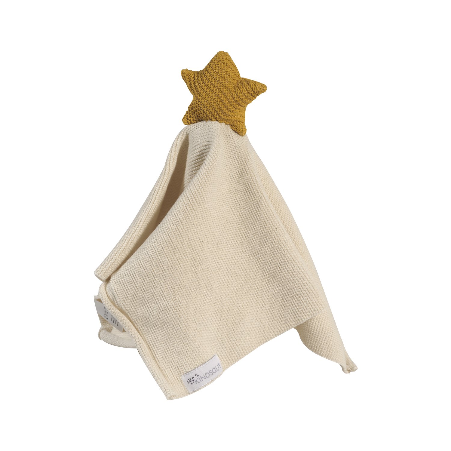 Sheep cotton comforter with rattle KINDSGUT Yellow