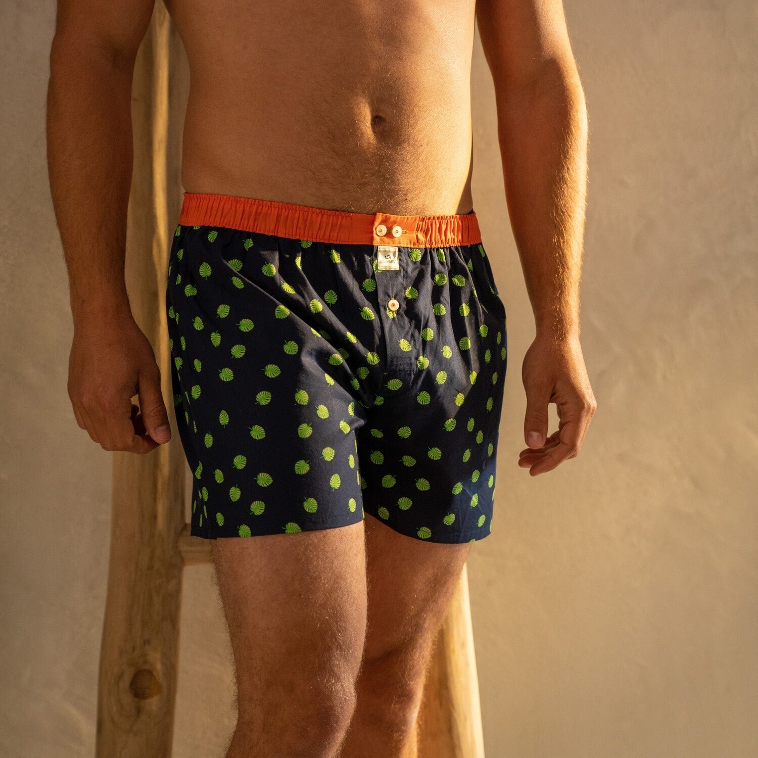 Organic cotton boxer shorts BILLYBELT Blue