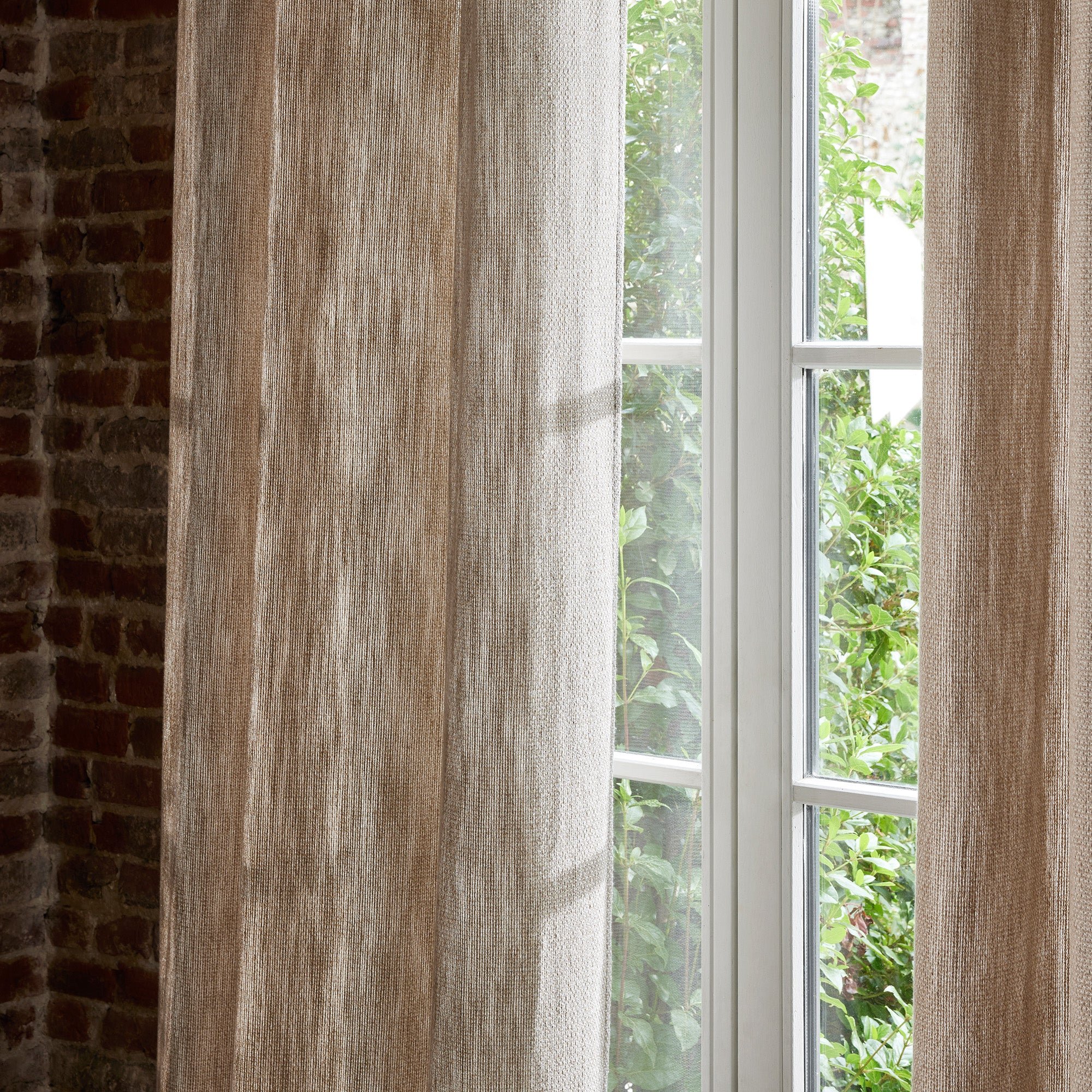 FLORESTA - Curtain with golden eyelets MADURA Orange