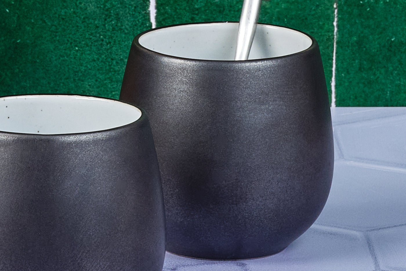 Gourmet mug 40cl - 4 pieces - onyx BJORN Black