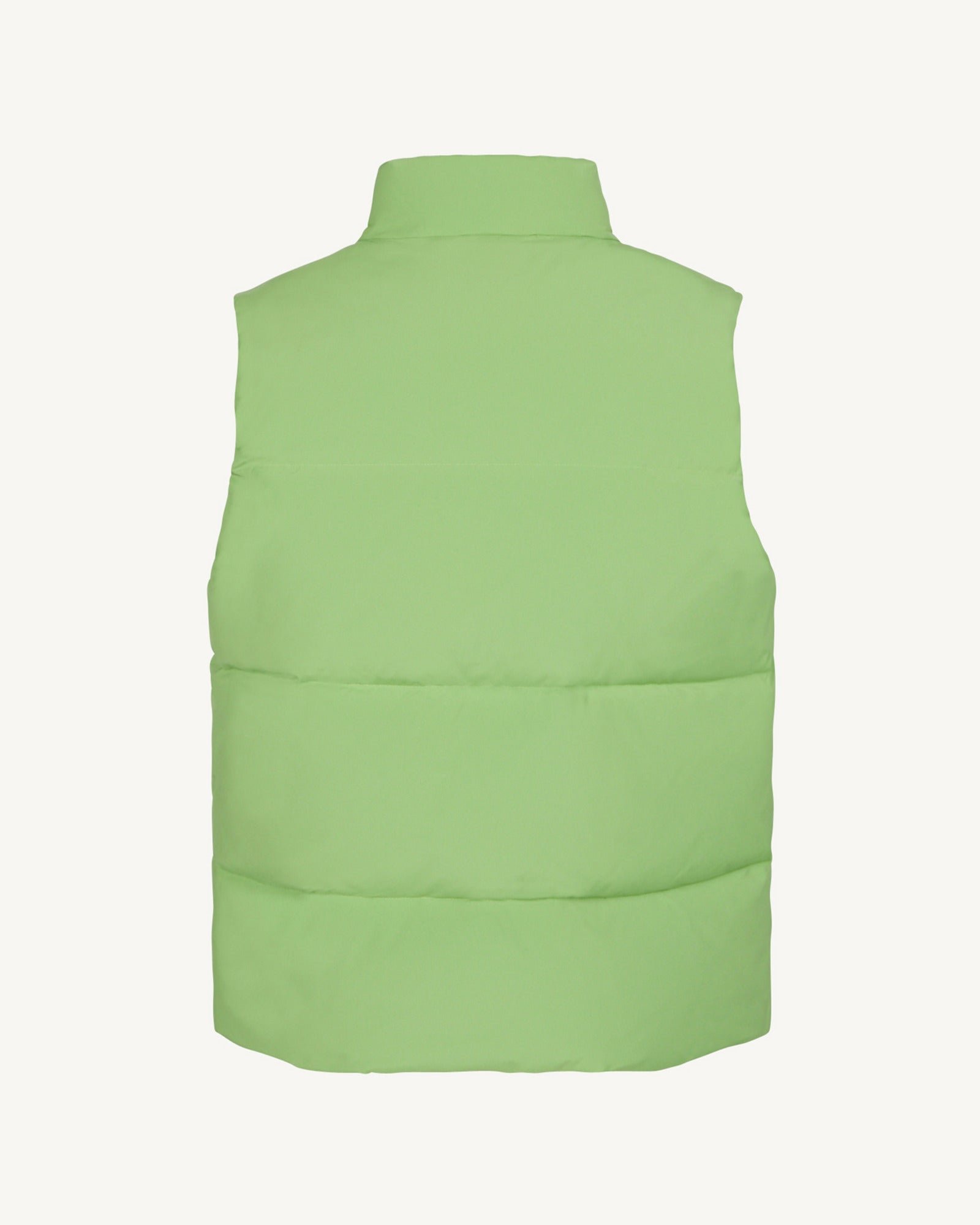Unisex sleeveless 'puffer' vest Nagano. JOTT Green