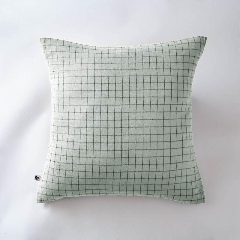 Cotton percale pillow case L'EFFET PAPILLON