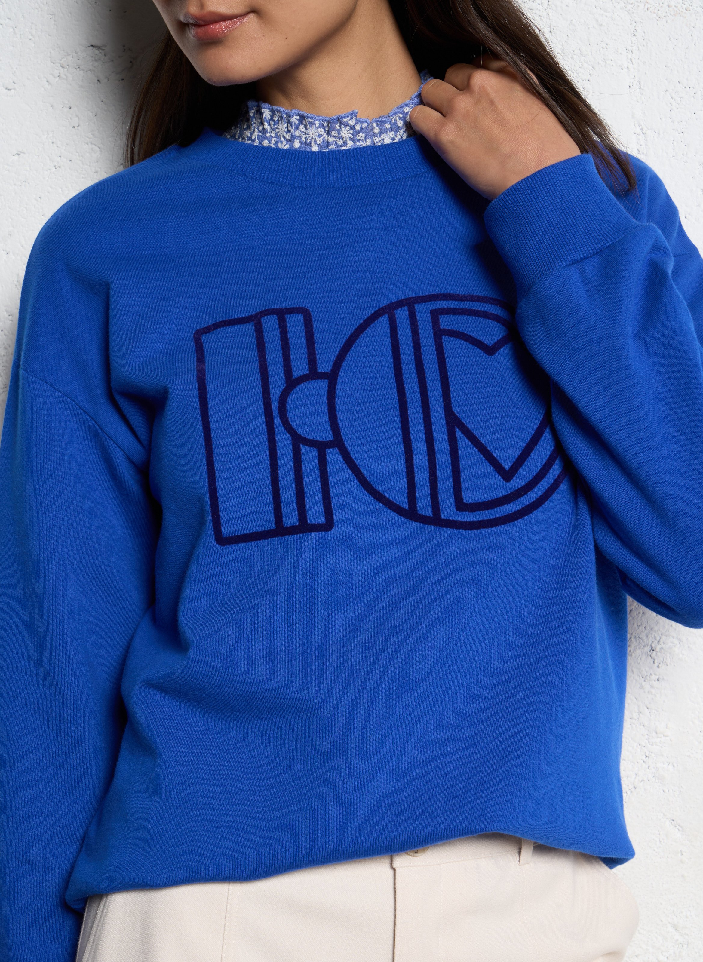 Regular-fit cotton polo shirt I CODE Blue