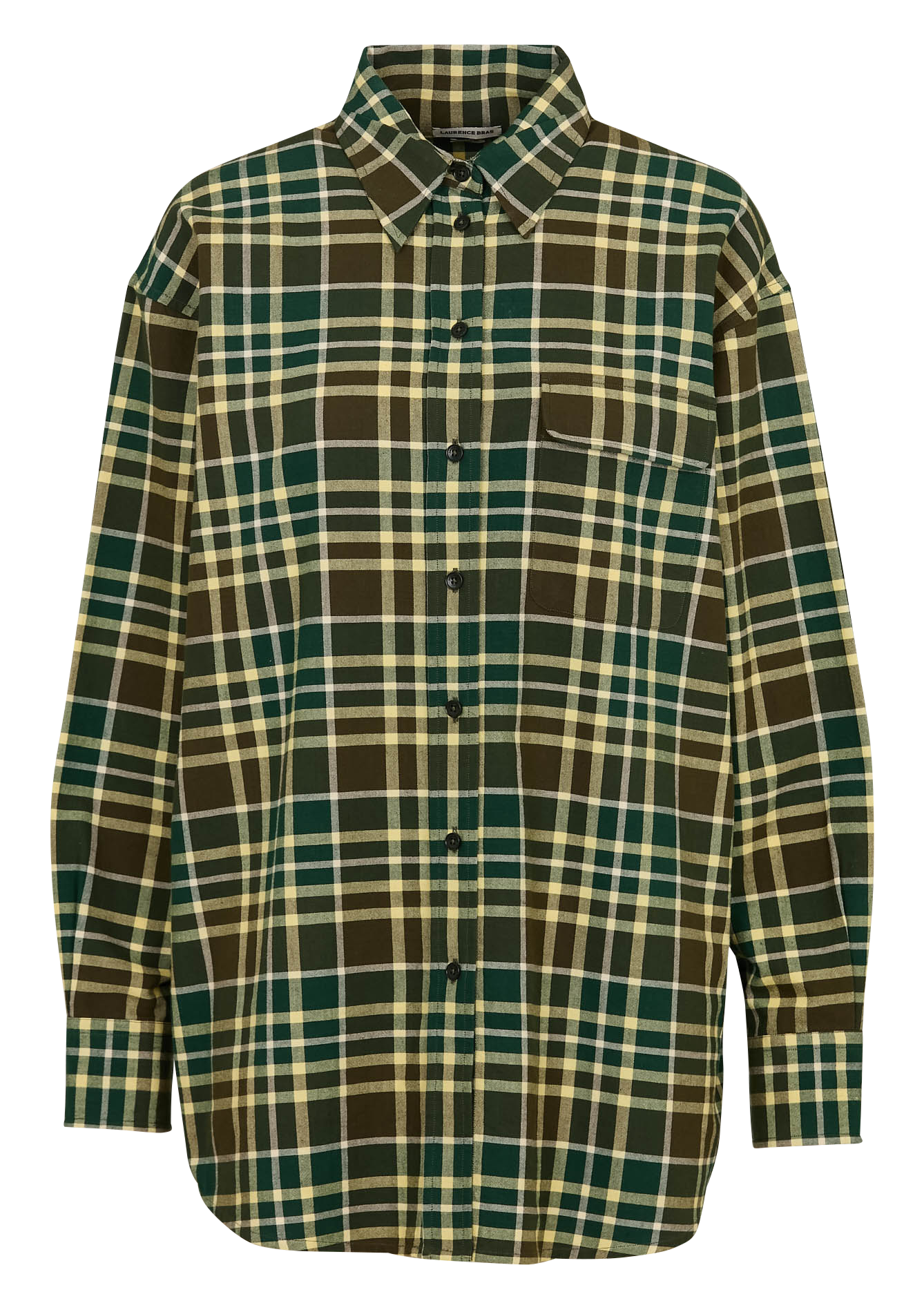 Chemise oversize en coton LAURENCE BRAS Vert