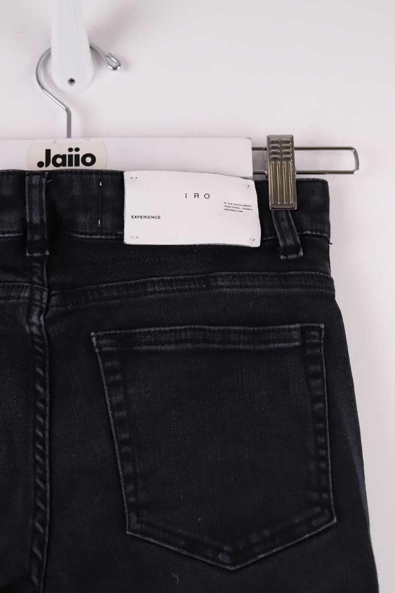 Cotton skinny jeans IRO - Seconde Main Black