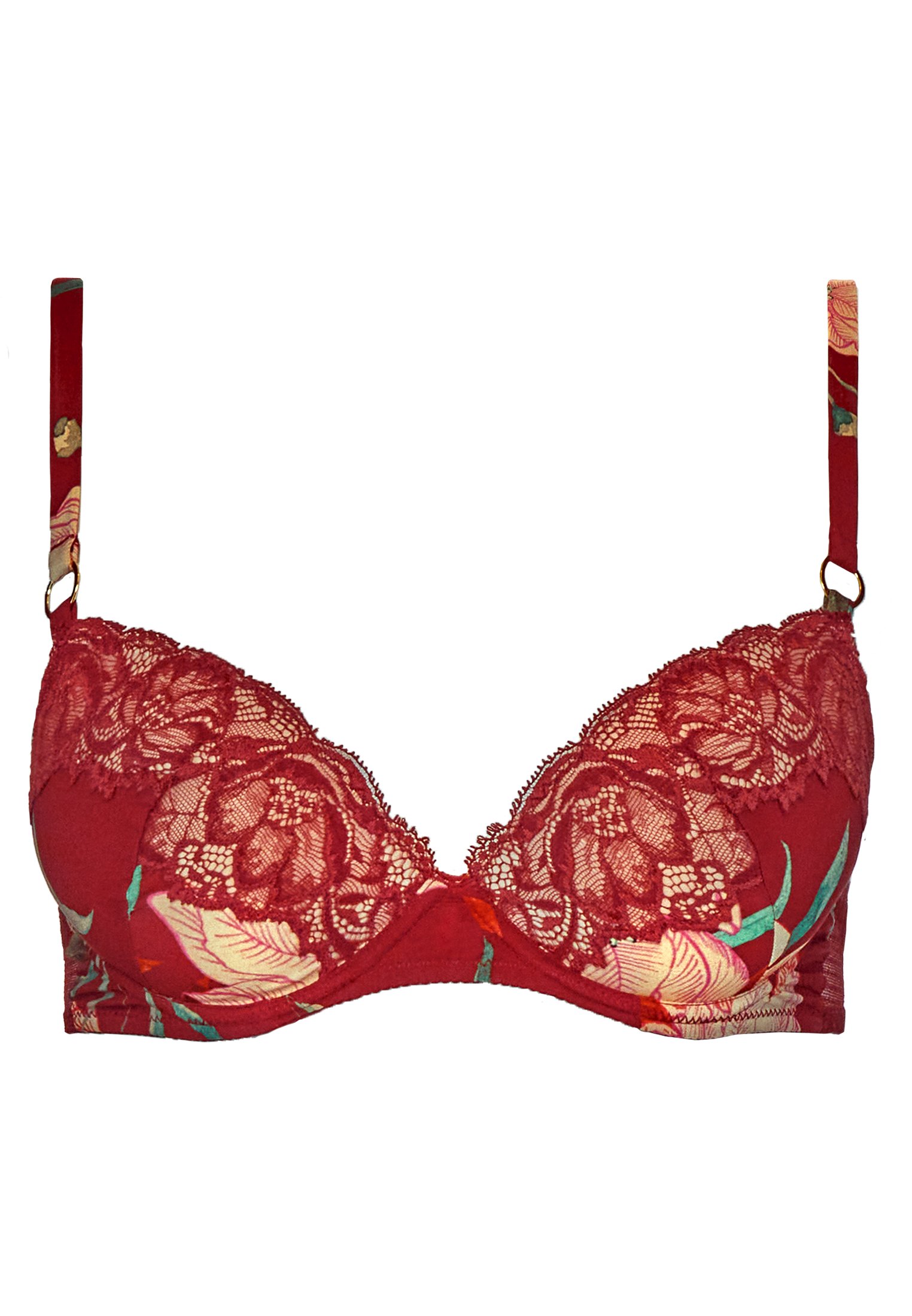 Amour Précieux Diamant black  push-up shell bra AUBADE Brown