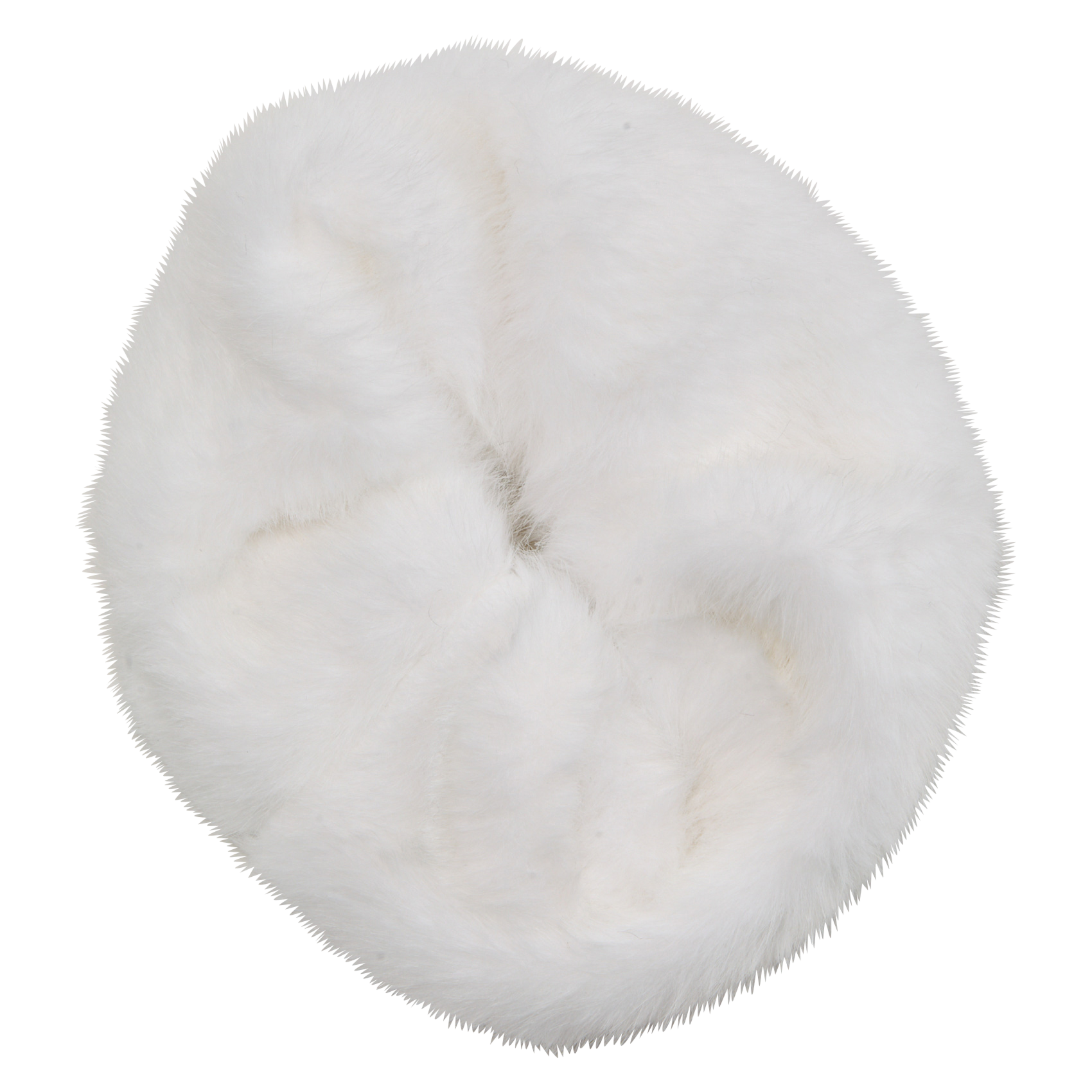 Chouchou aspect fourrune  AU PRINTEMPS PARIS Blanc