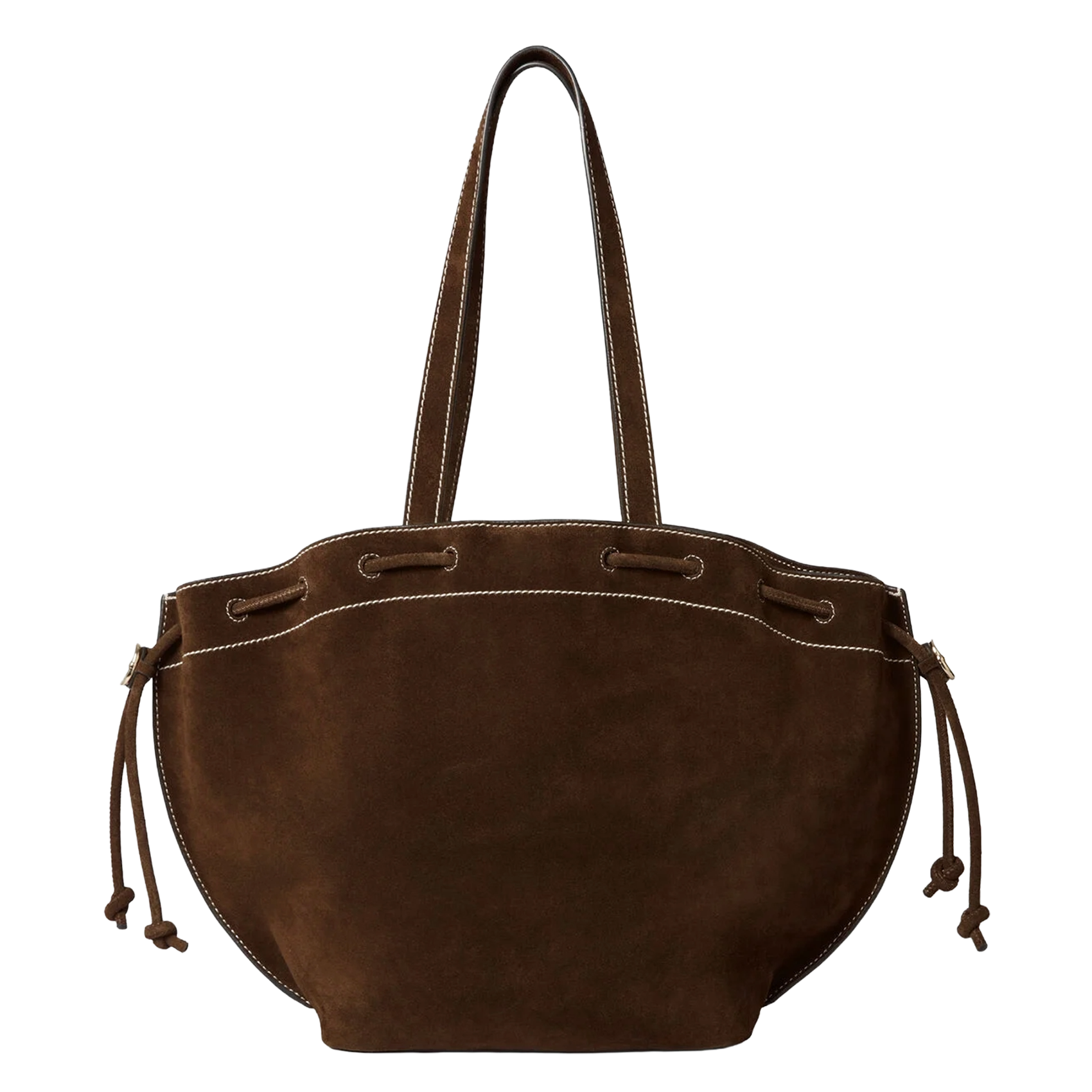 Cabas en cuir velours souple CLAUDIE PIERLOT Marron