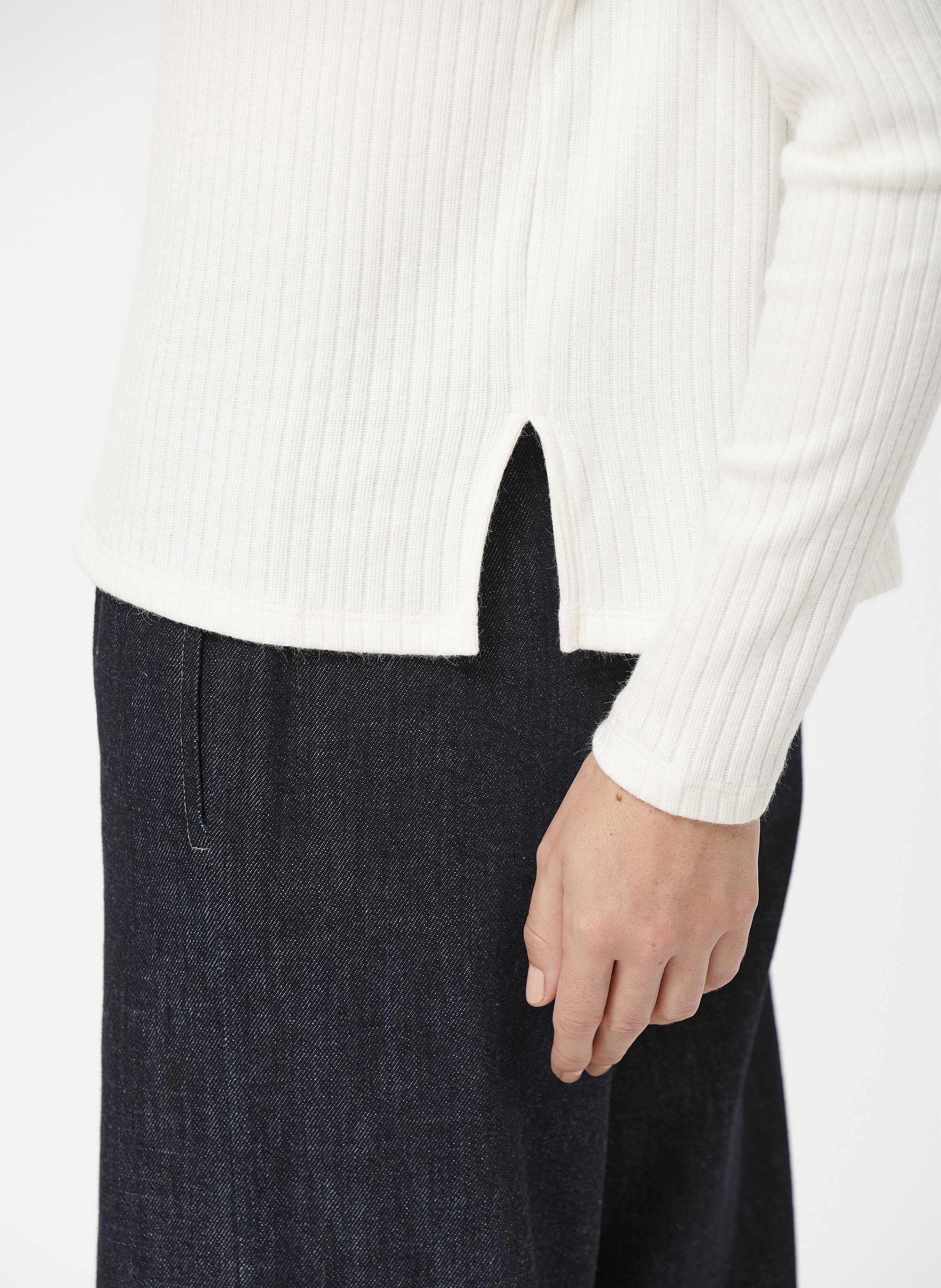 Pull col roulé HUMILITY Blanc