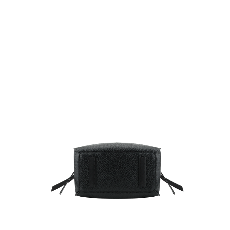 Handbag - cowhide leather POURCHET Black