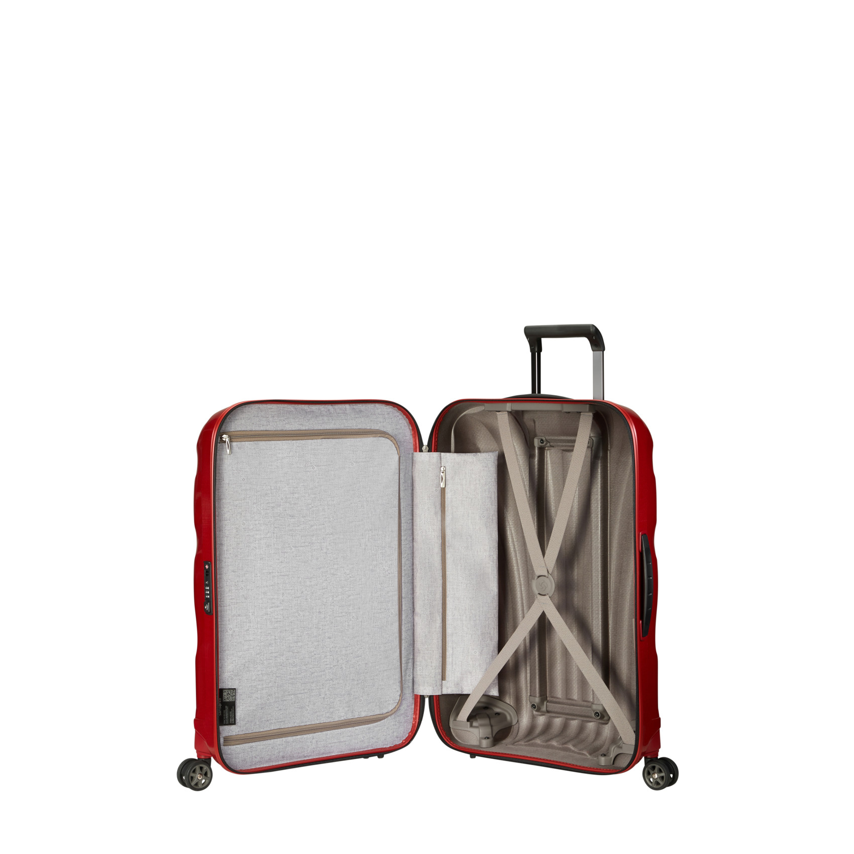 C-lite 4-wheel medium suitcase Red