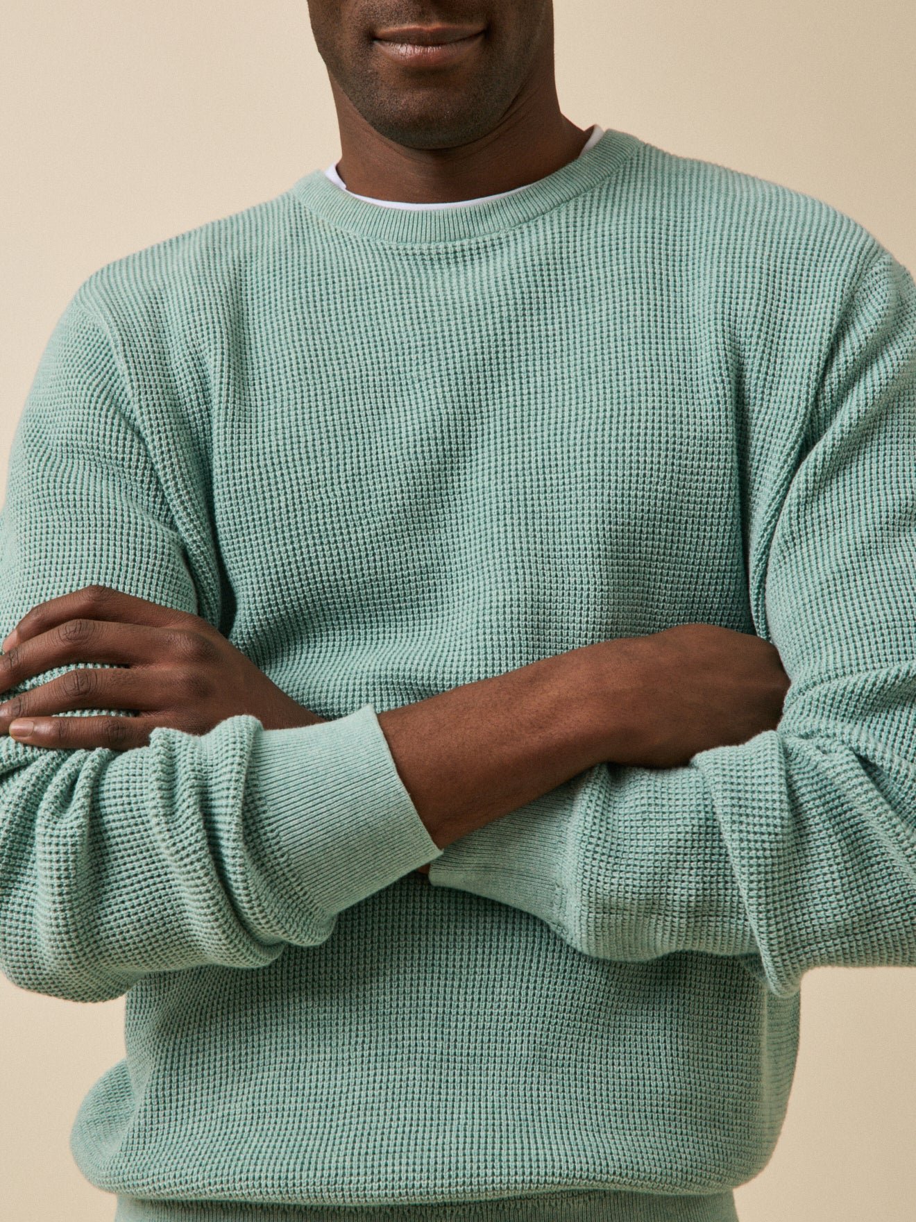 Textured knit sweater CYRILLUS Green