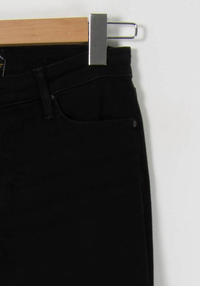 Cropped slim jeans with studs LEE - Seconde Main Black