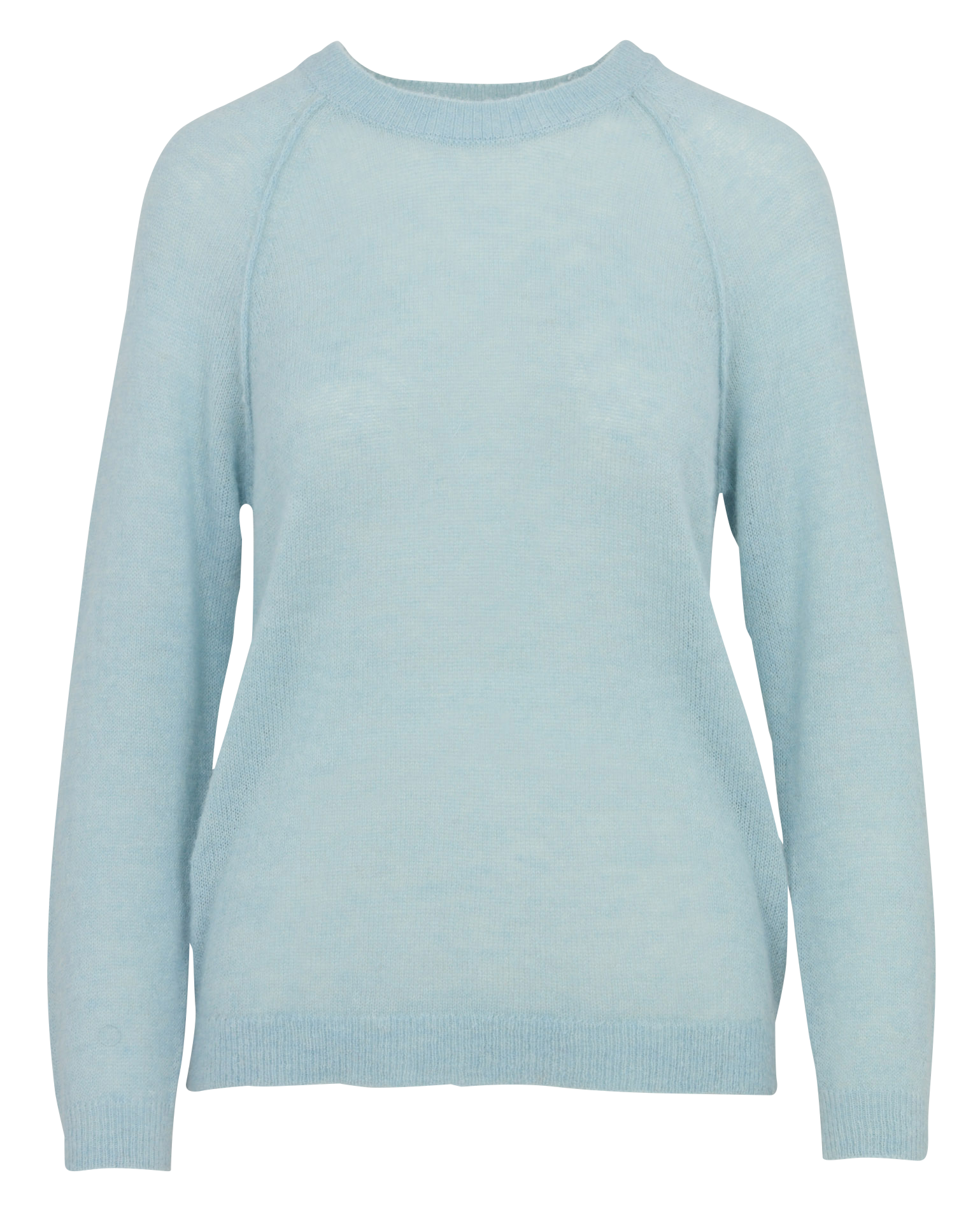 Round-neck wool-blend straight-cut sweater SUD EXPRESS