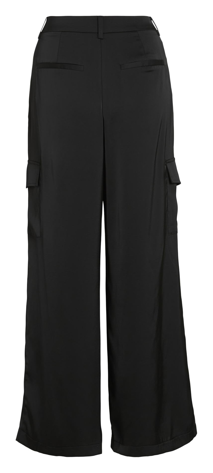 Pantalon large satiné VILA Noir