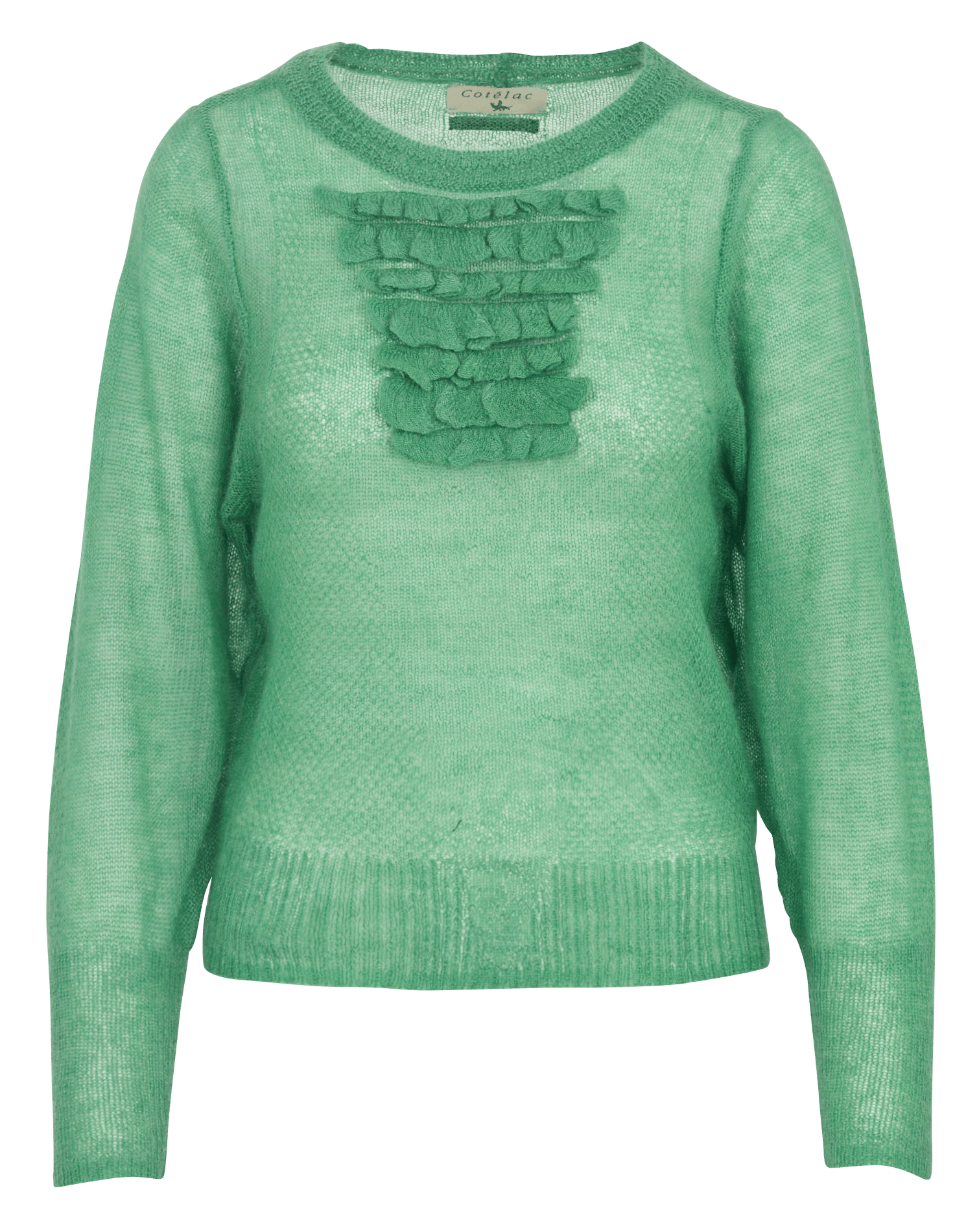 High-neck sweater COTELAC Green