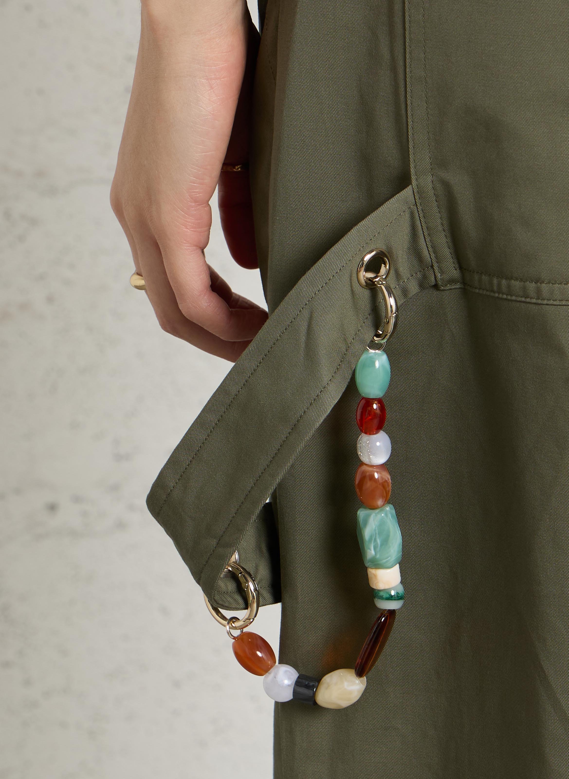 Katoenen straight fit pantalon BERENICE Kaki