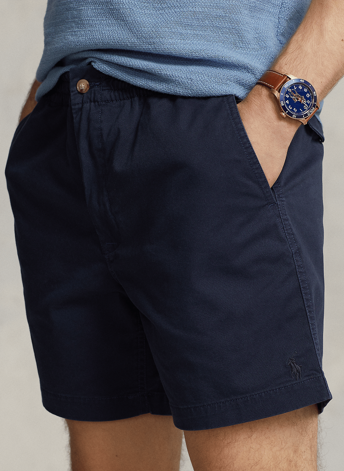 Shorts aus Baumwoll-Mix POLO RALPH LAUREN Blau