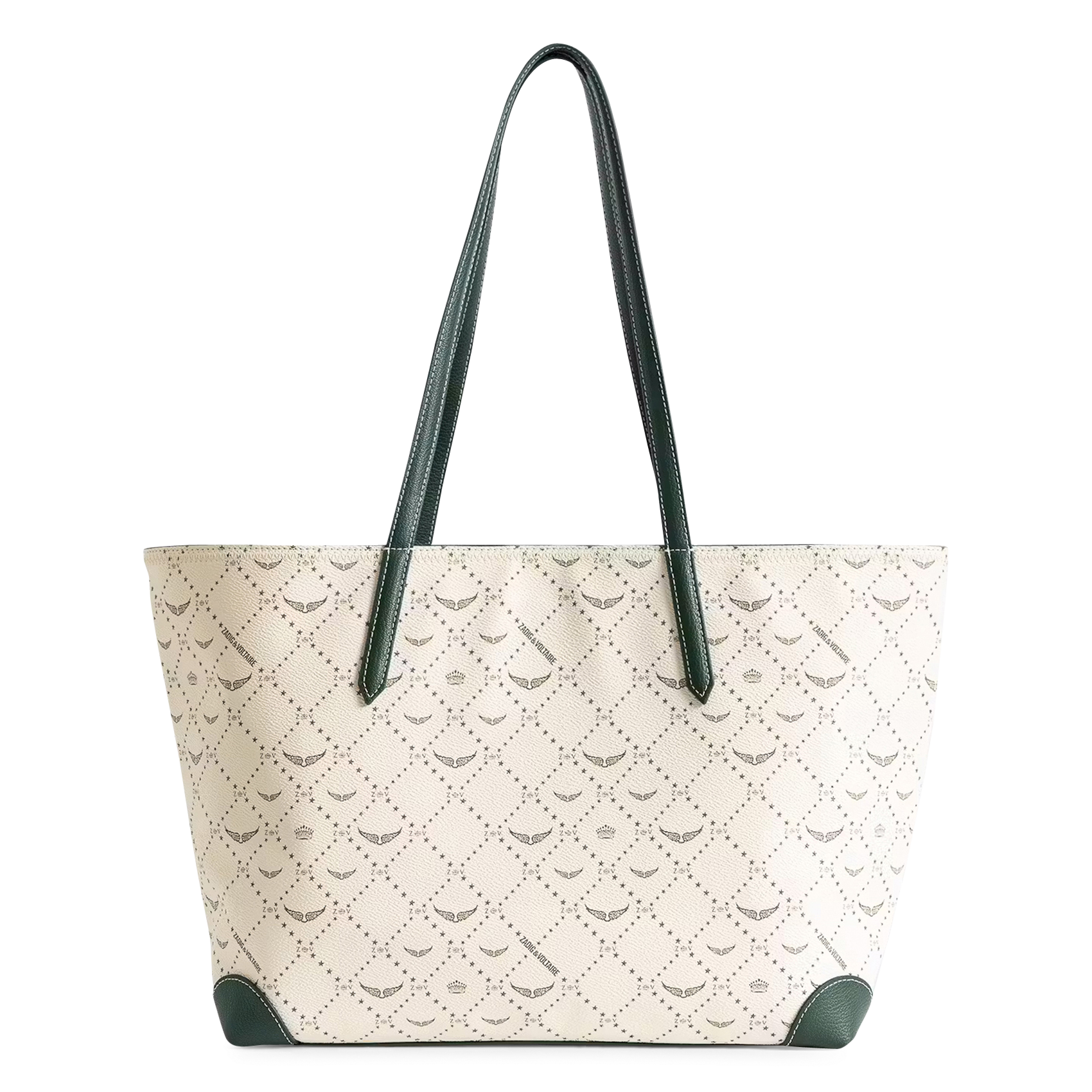 Printed tote bag ZADIG&VOLTAIRE White