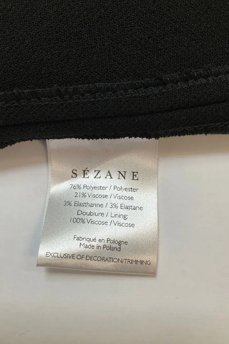Robe SEZANE - Seconde main Noir