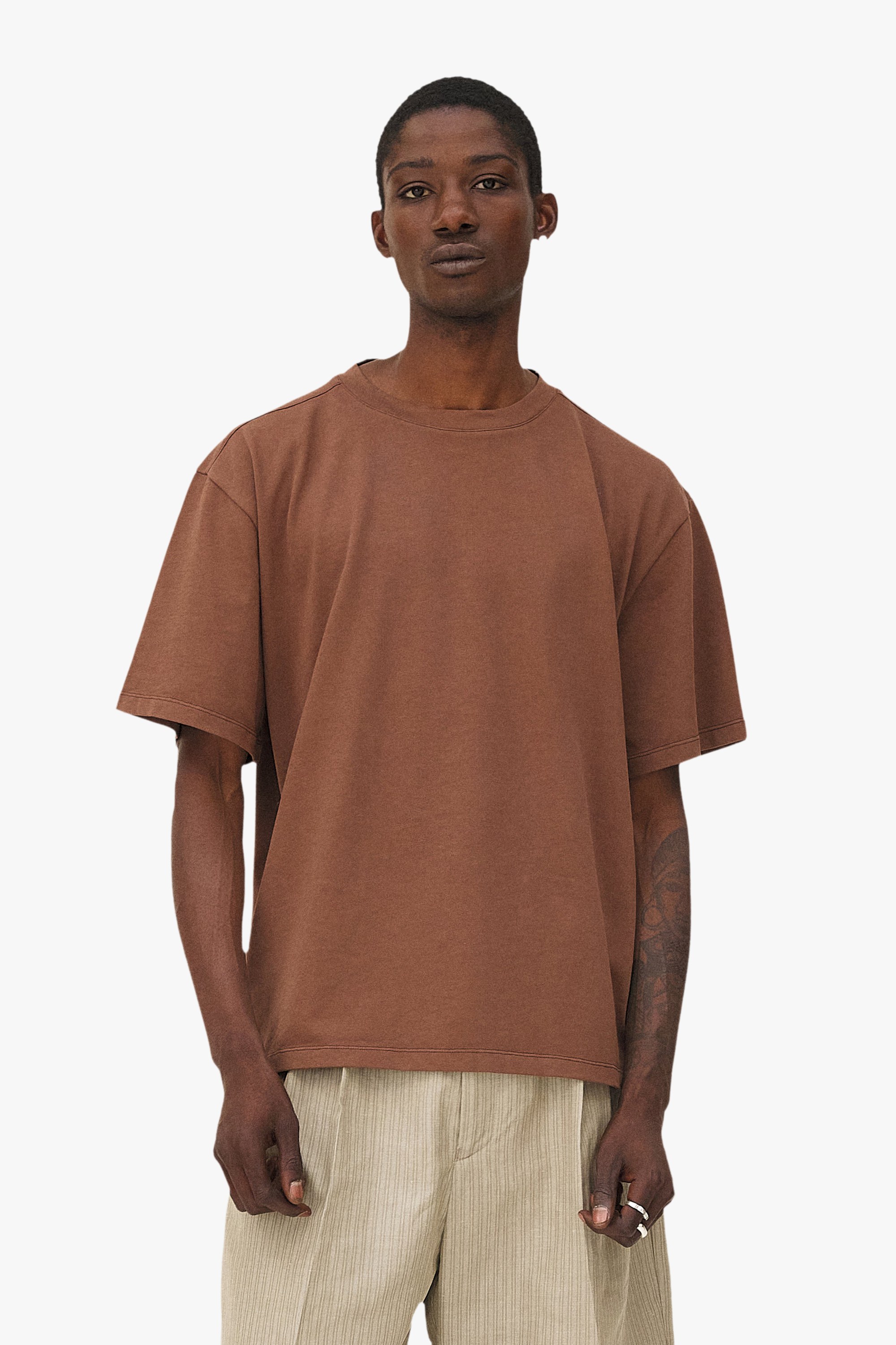 Oversized Gumi T-shirt Noyoco Brown