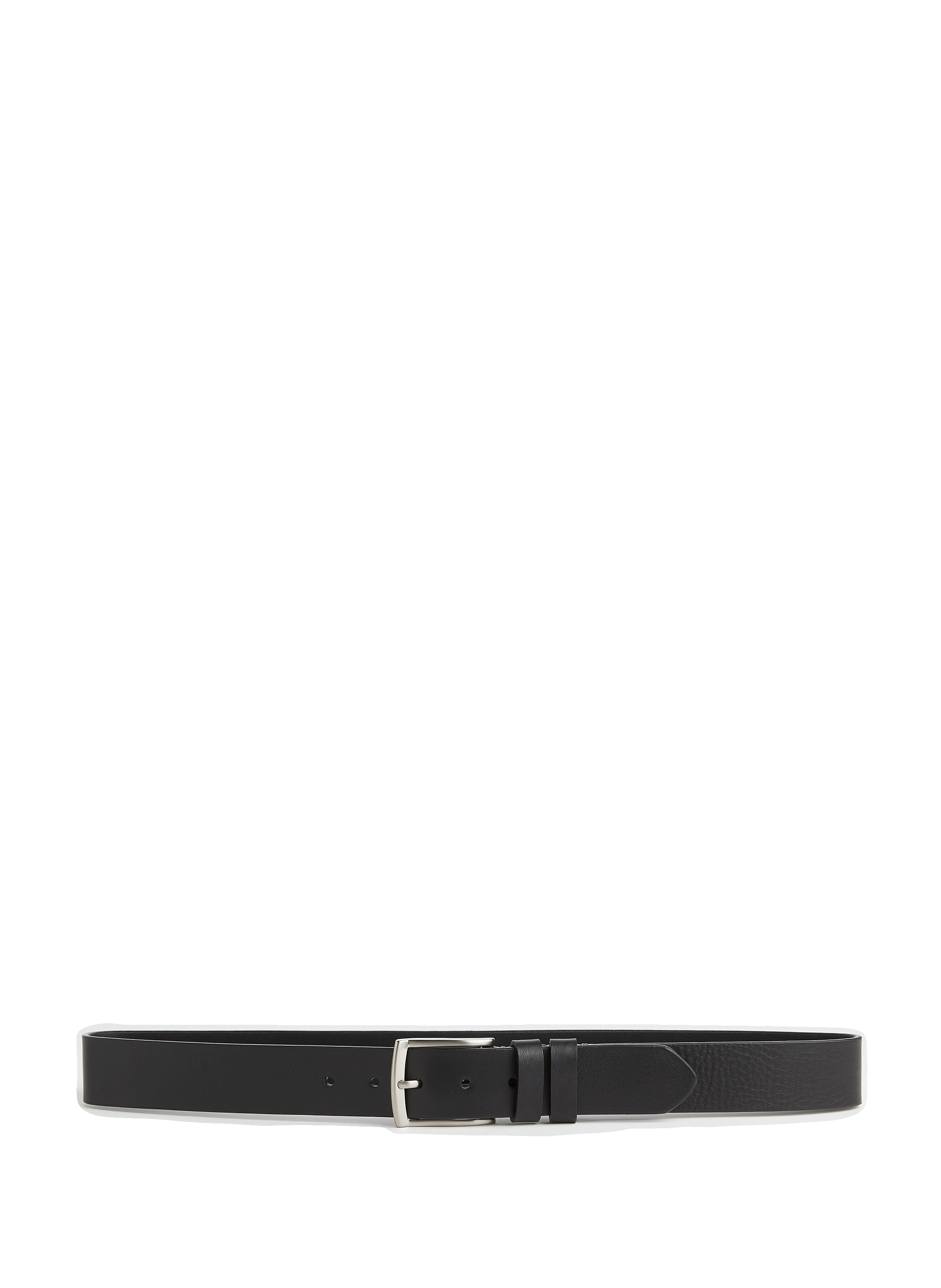 Black leather belt cei ley 11249 40mm AU PRINTEMPS PARIS
