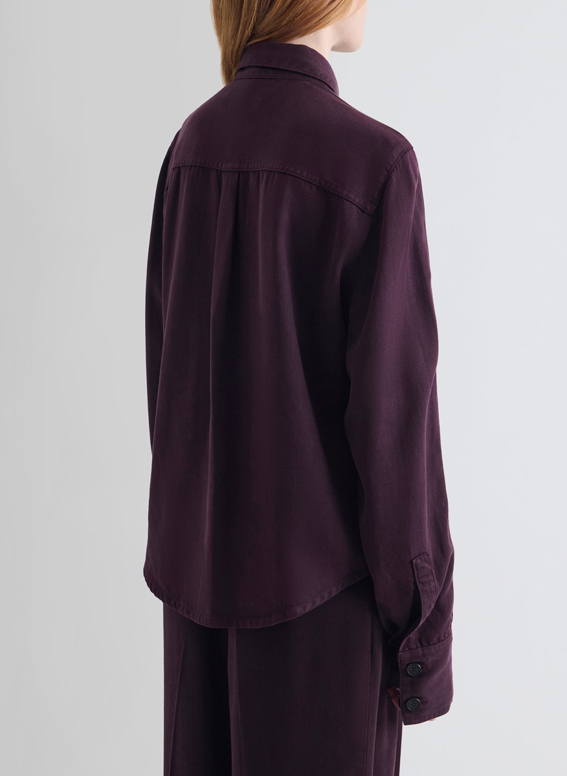 Loose-fit shirt with classic collar IRO Purple