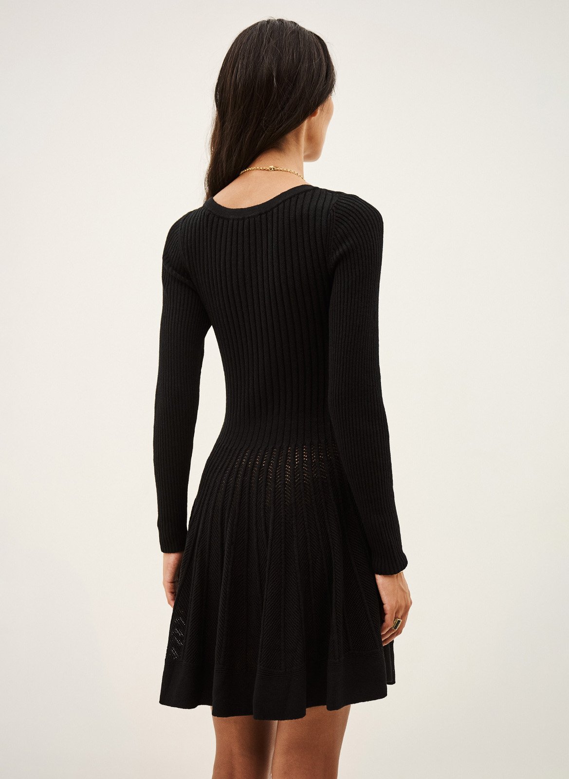 Robe courte manches longues BA&SH Noir