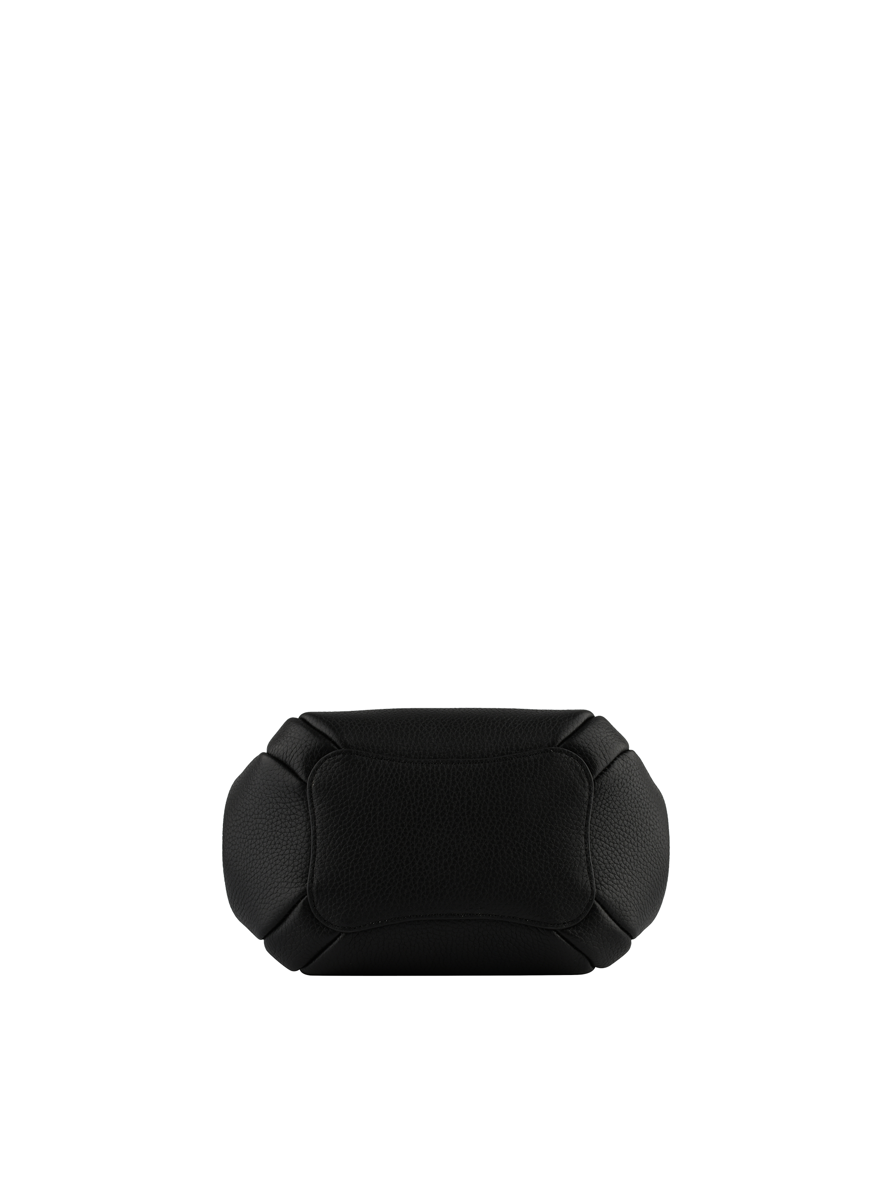 Calfskin leather handbag POURCHET Black