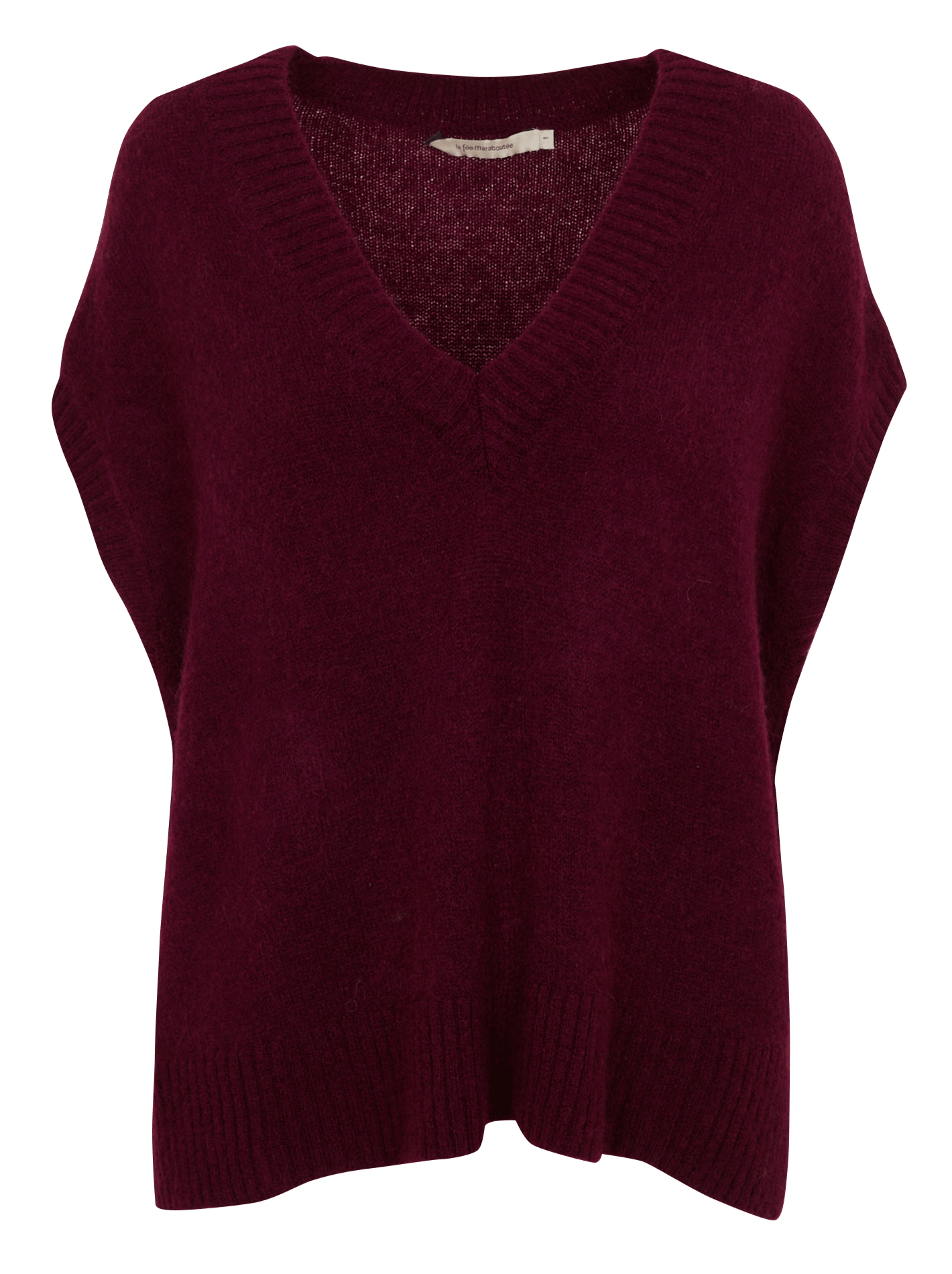 V-neck sleeveless sweater LA FEE MARABOUTEE Purple