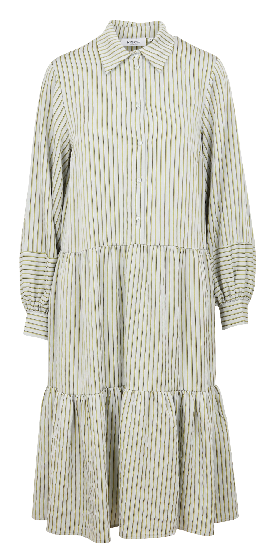 Robe chemise midi rayée MOSS COPENHAGEN Rayé