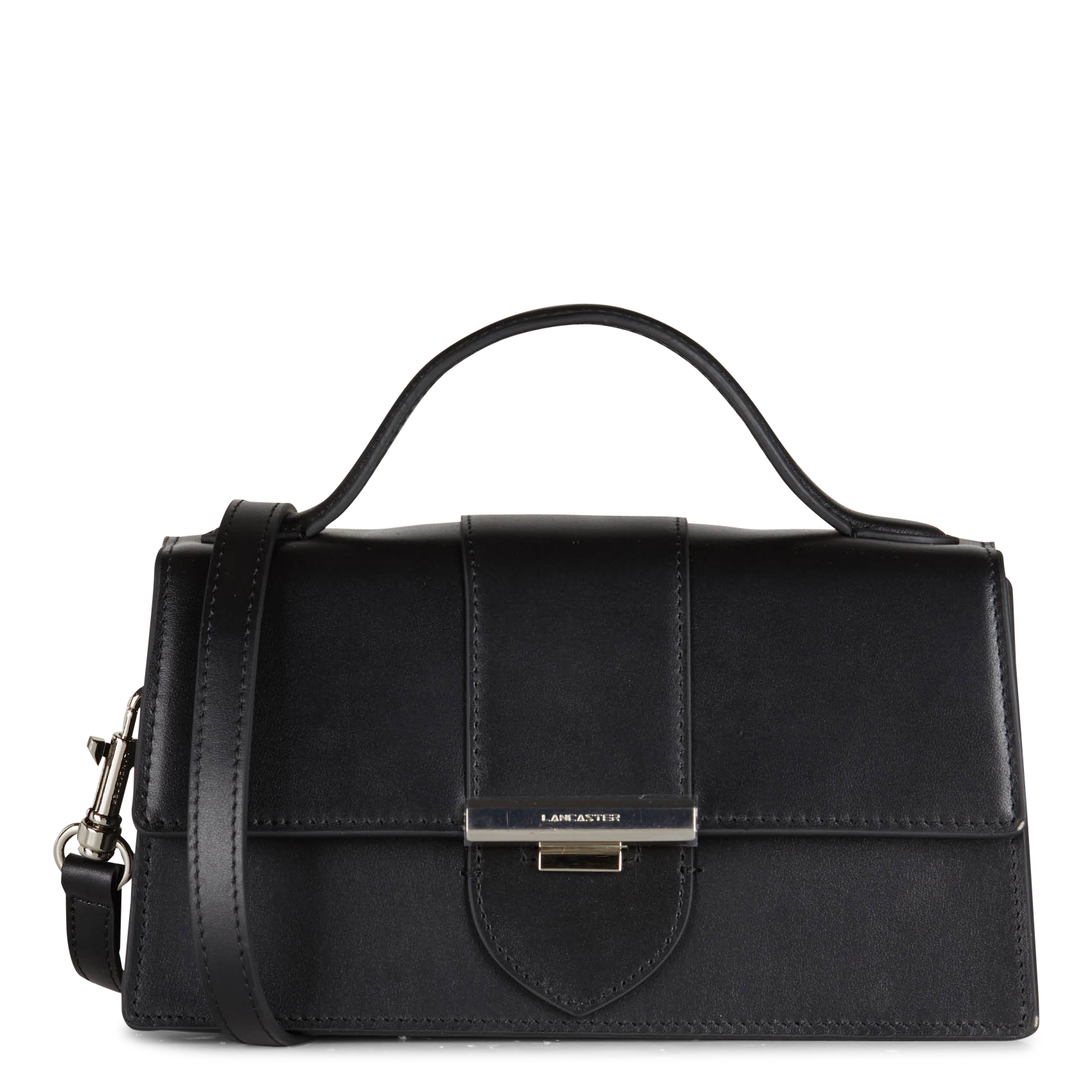 Sac à main en cuir LANCASTER PARIS Noir