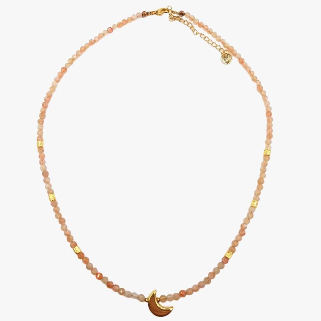 Sunstone necklace GINANDGER Blue