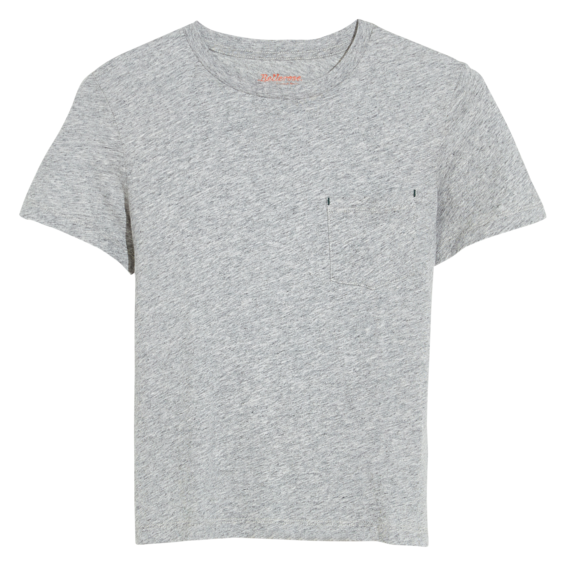 Round-neck cotton T-shirt BELLEROSE Grey