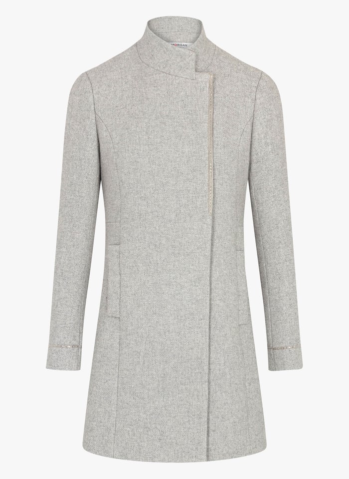 Manteau femme cintré gris hot sale