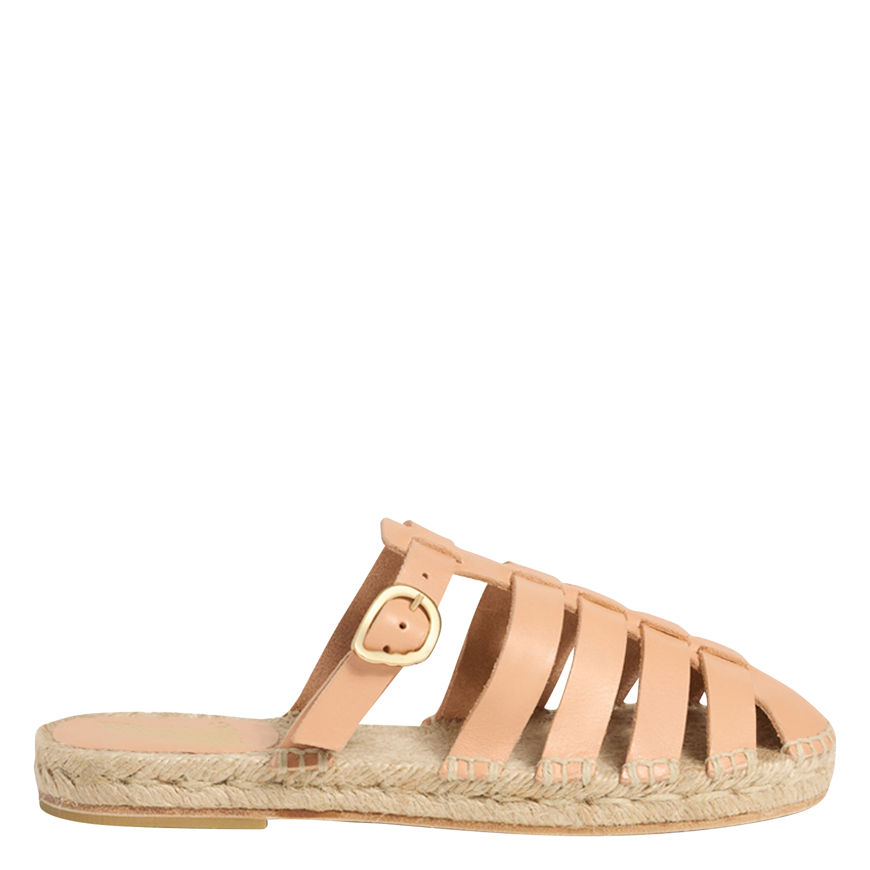 Espadrilles plates en cuir CASTANER Marron