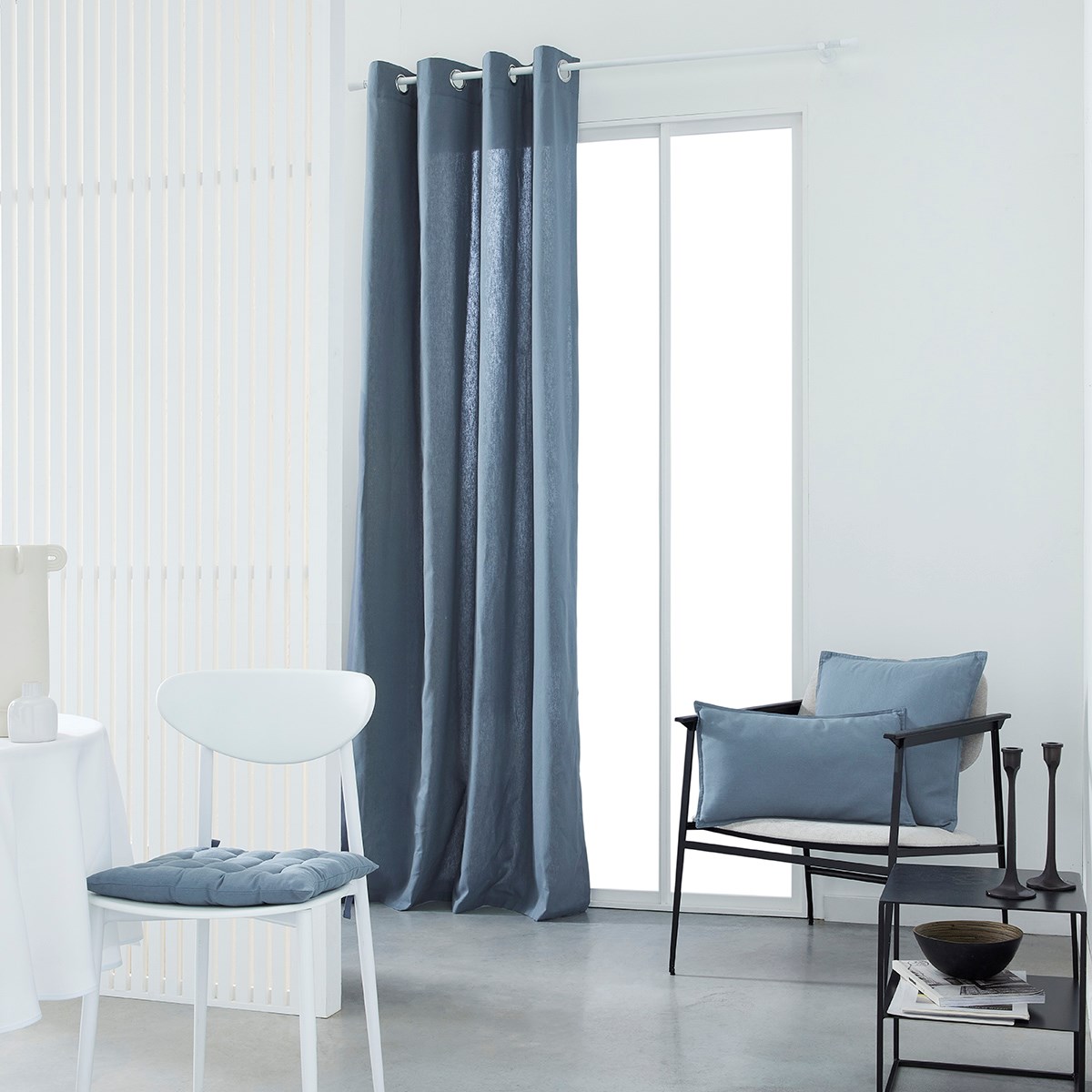 Cotton curtain TODAY LINGE DE MAISON Blue