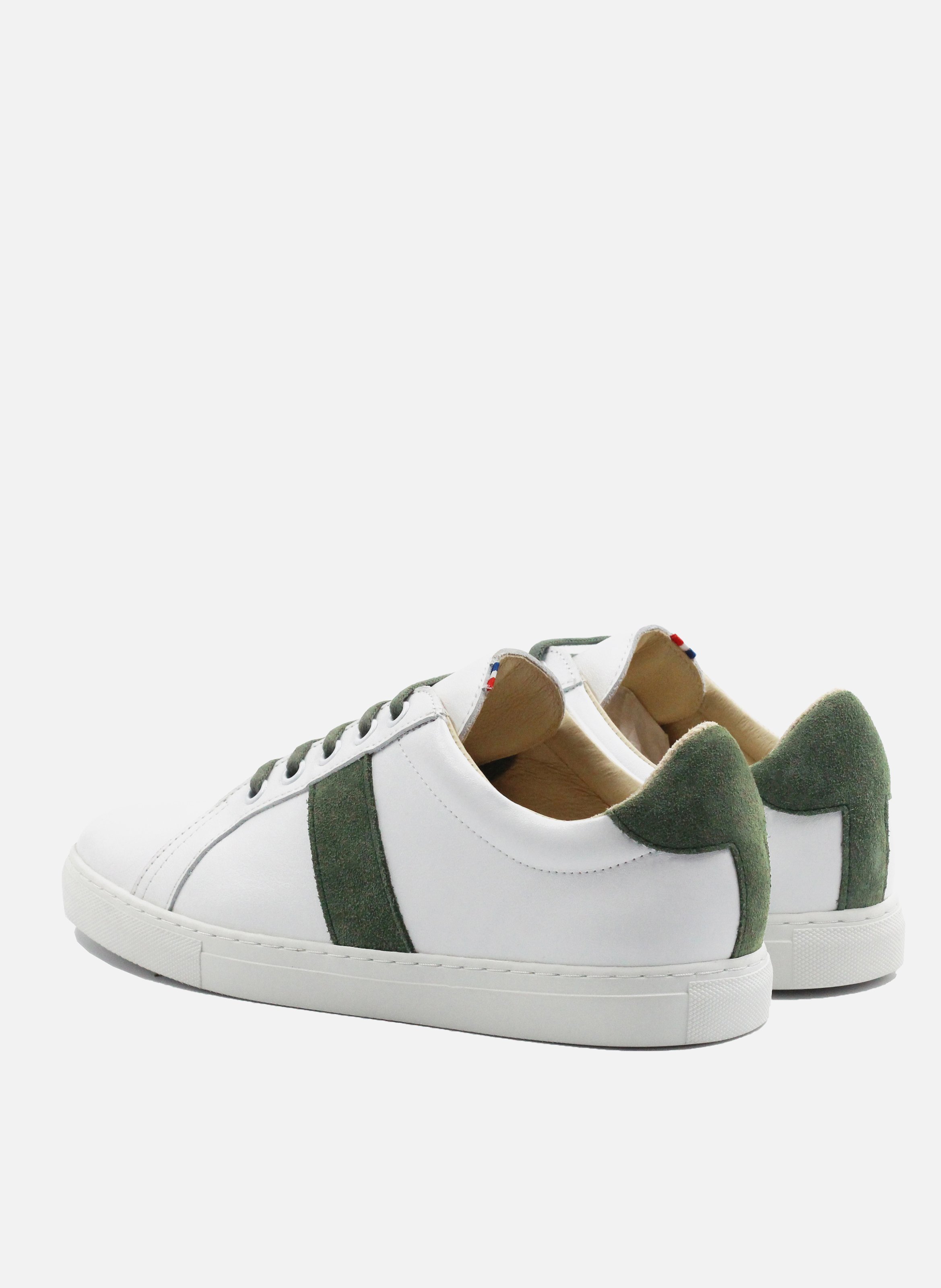 French-made leather sneakers JULES & JENN White