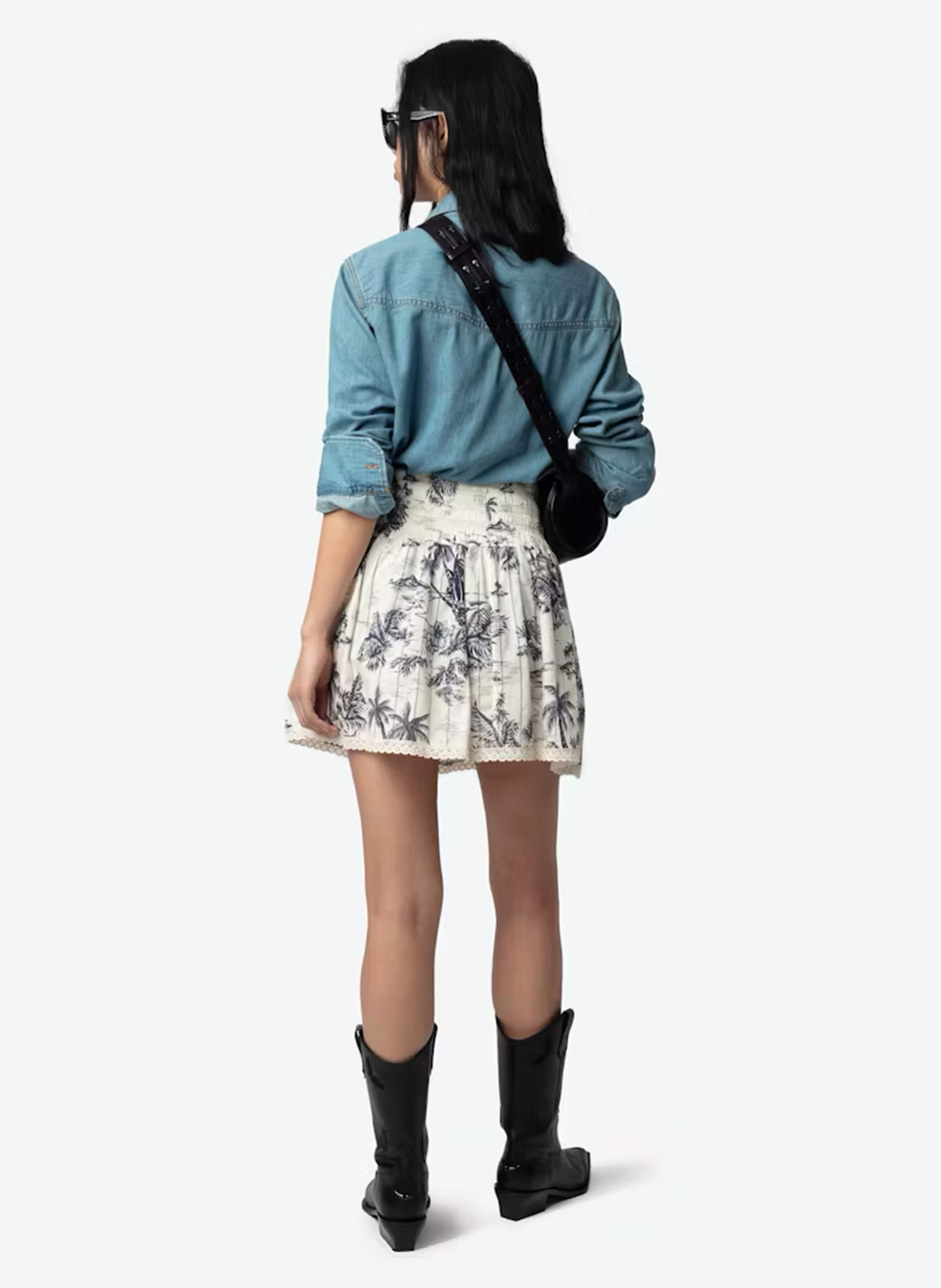 Chemise droite en coton ZADIG&VOLTAIRE Bleu