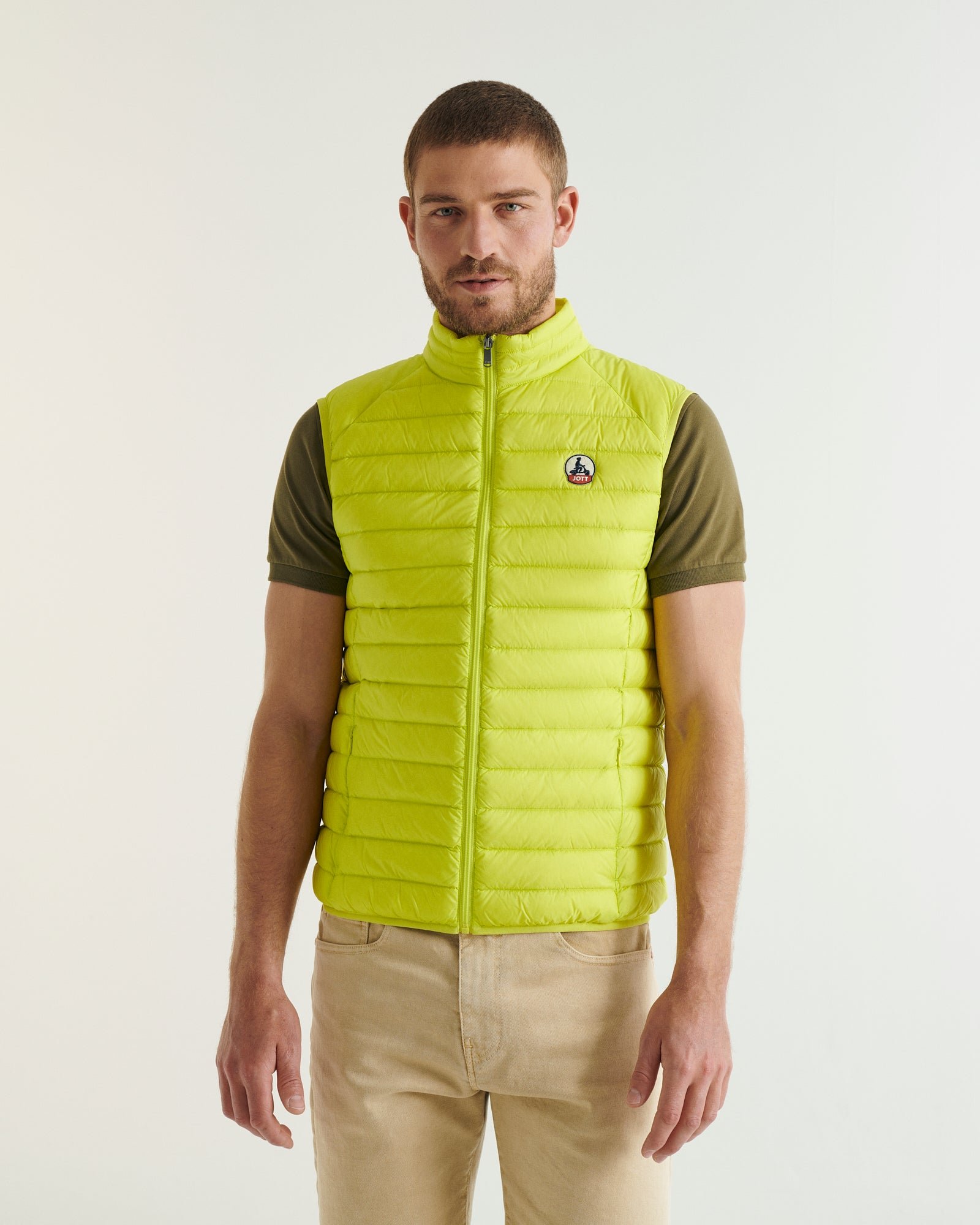 Sleeveless puffer jacket Tom JOTT Green