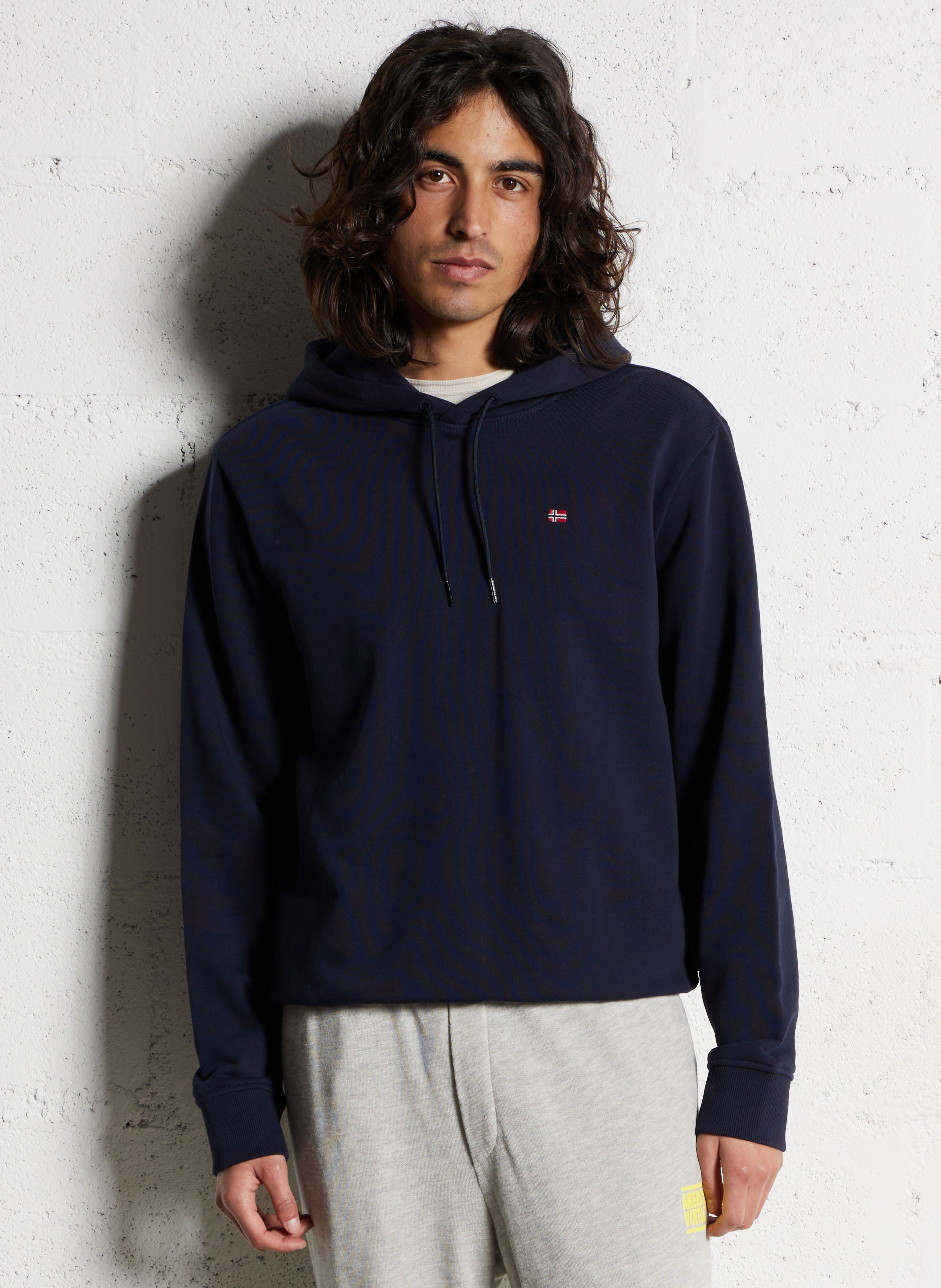 Sweat col rond à capuche NAPAPIJRI Bleu